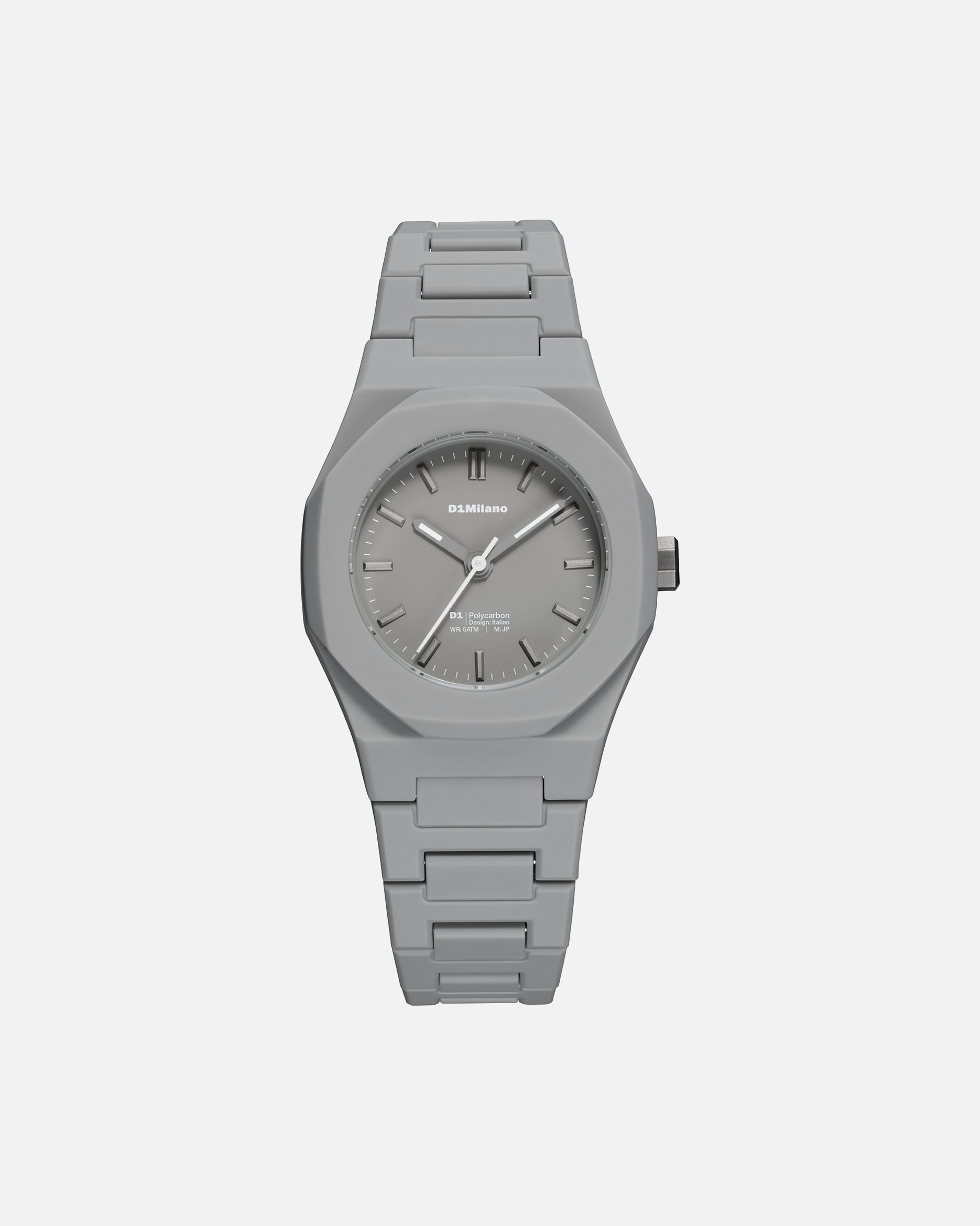 Uhr für Weiblich D1 Milano Default Brand Line Unisexuhr Polycarbonat grau