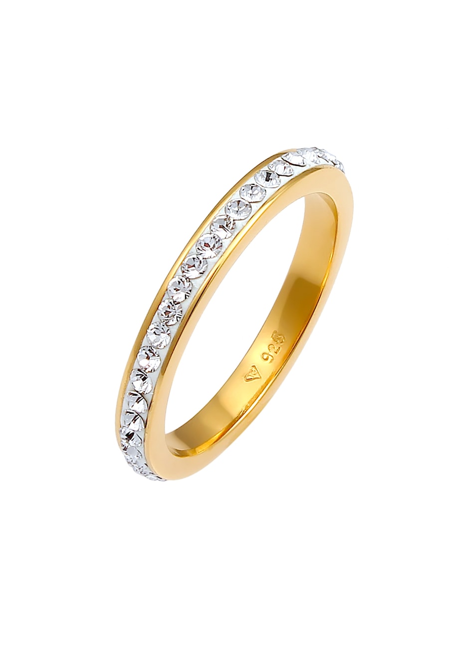 Elli Bandring 925 Silber vergoldet, mit Kristallen von Swarovski 62 Damen