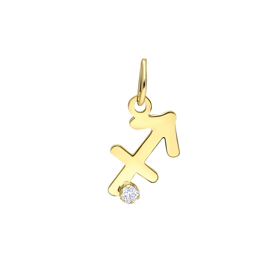 Lucardi Anhänger 9 carat - Schütze Damen