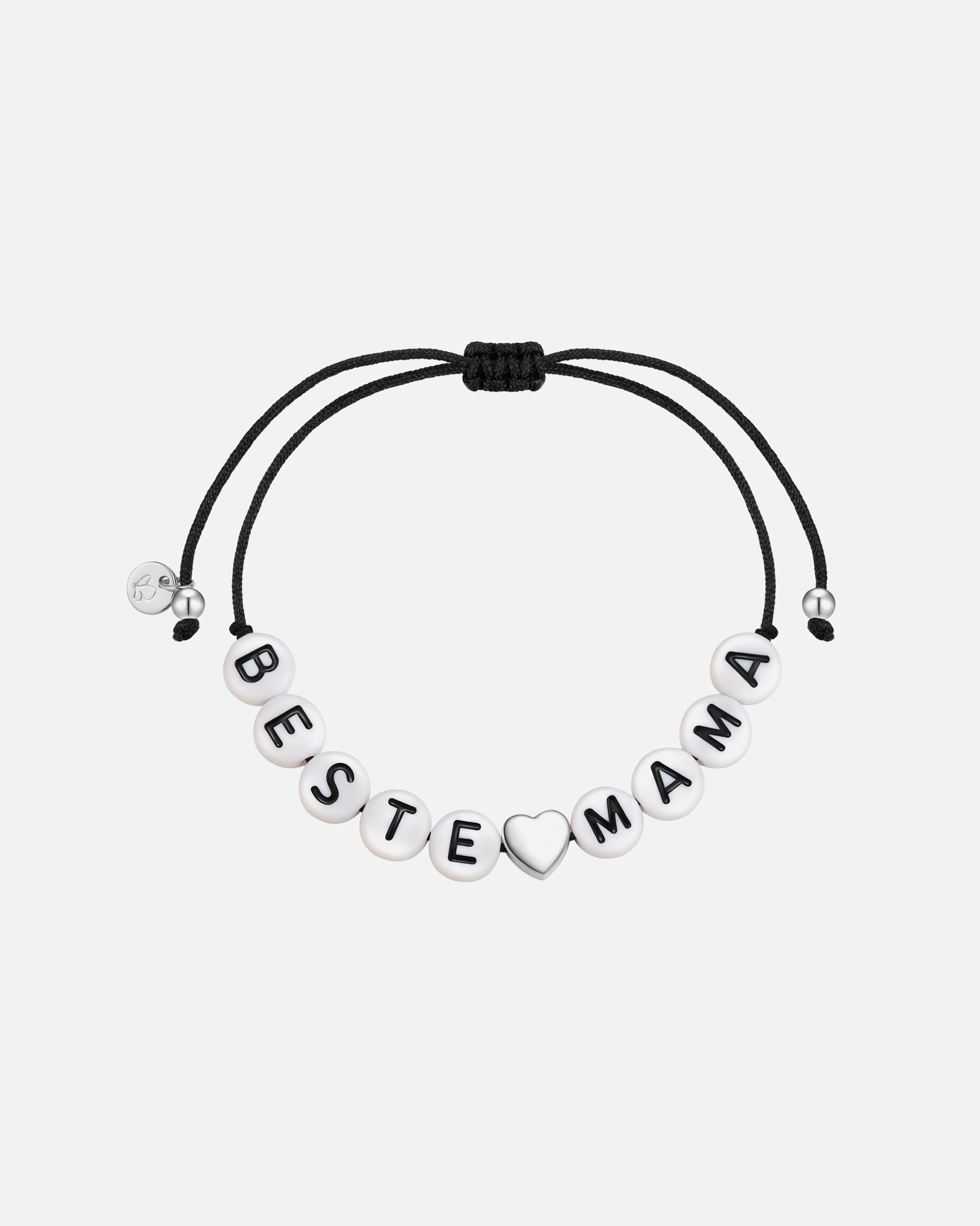 Armband für Weiblich Glanzstücke München Armband Herz/BESTE MAMA aus Sterling Silber in silber 15,0 - 22,0 cm, flexibel einstellbar