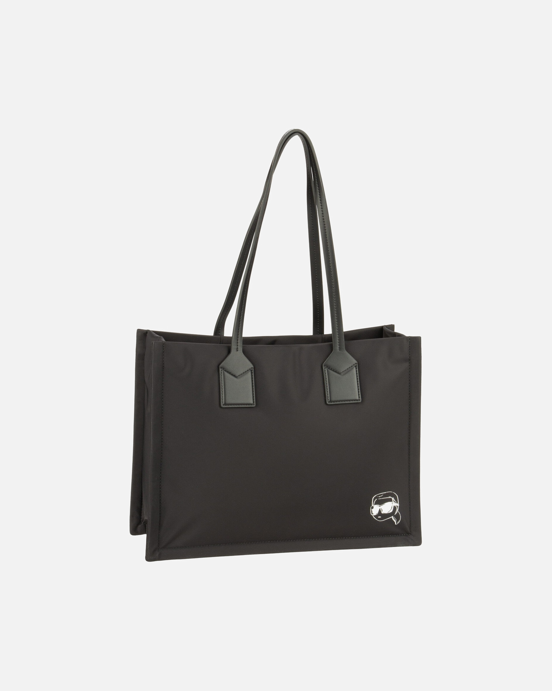 Shopper für Weiblich Karl Lagerfeld Shopper Ikon Nylon outl MD Square Black