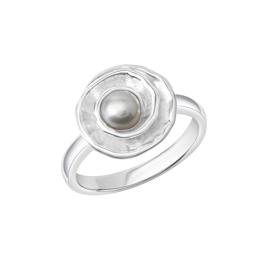 Celesta Ring 925 Silber Süßwasserzuchtperle 925/- Sterling ohne 054 (17,2) Weiss Damen