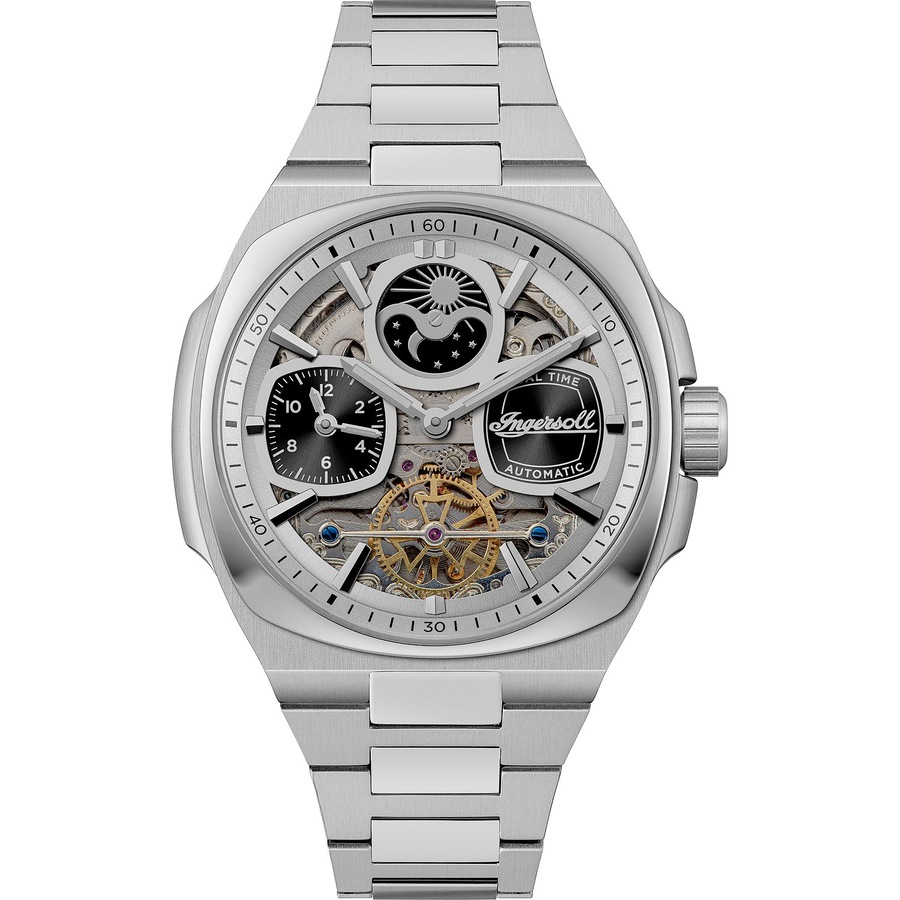 Ingersoll Herrenuhr Edelstahl silber Herren