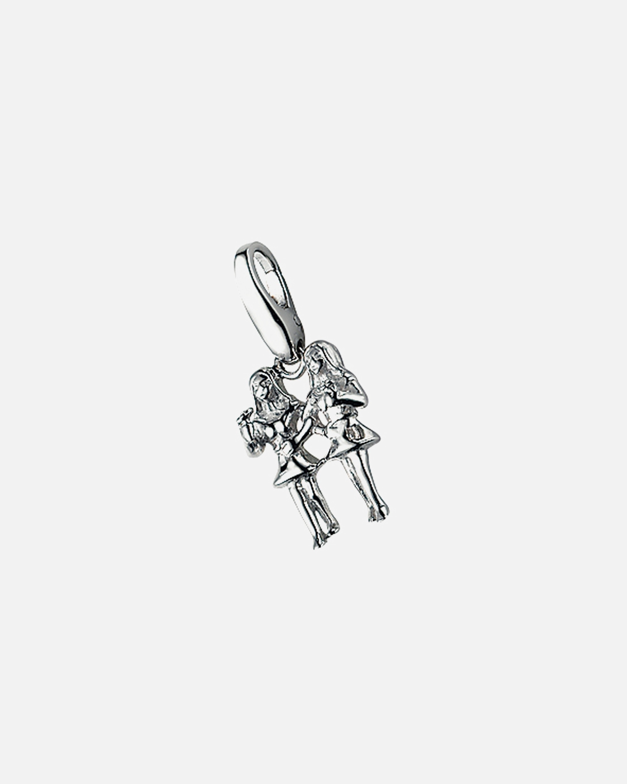 Schmuckanhänger für Weiblich Giorgio Martello Milano Charm Sternzeichen Zwillinge, Silber 925 Onesize