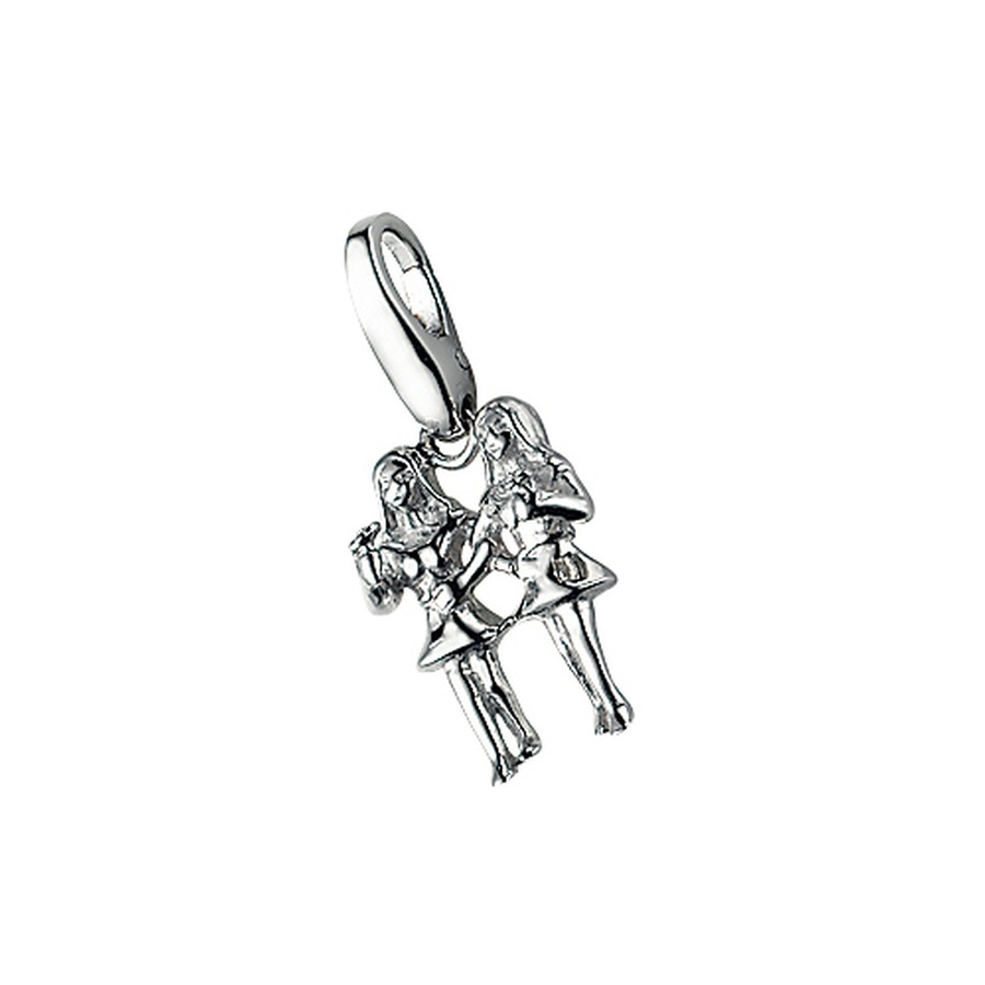 Giorgio Martello Milano Charm Sternzeichen Zwillinge, Silber 925 Onesize Damen