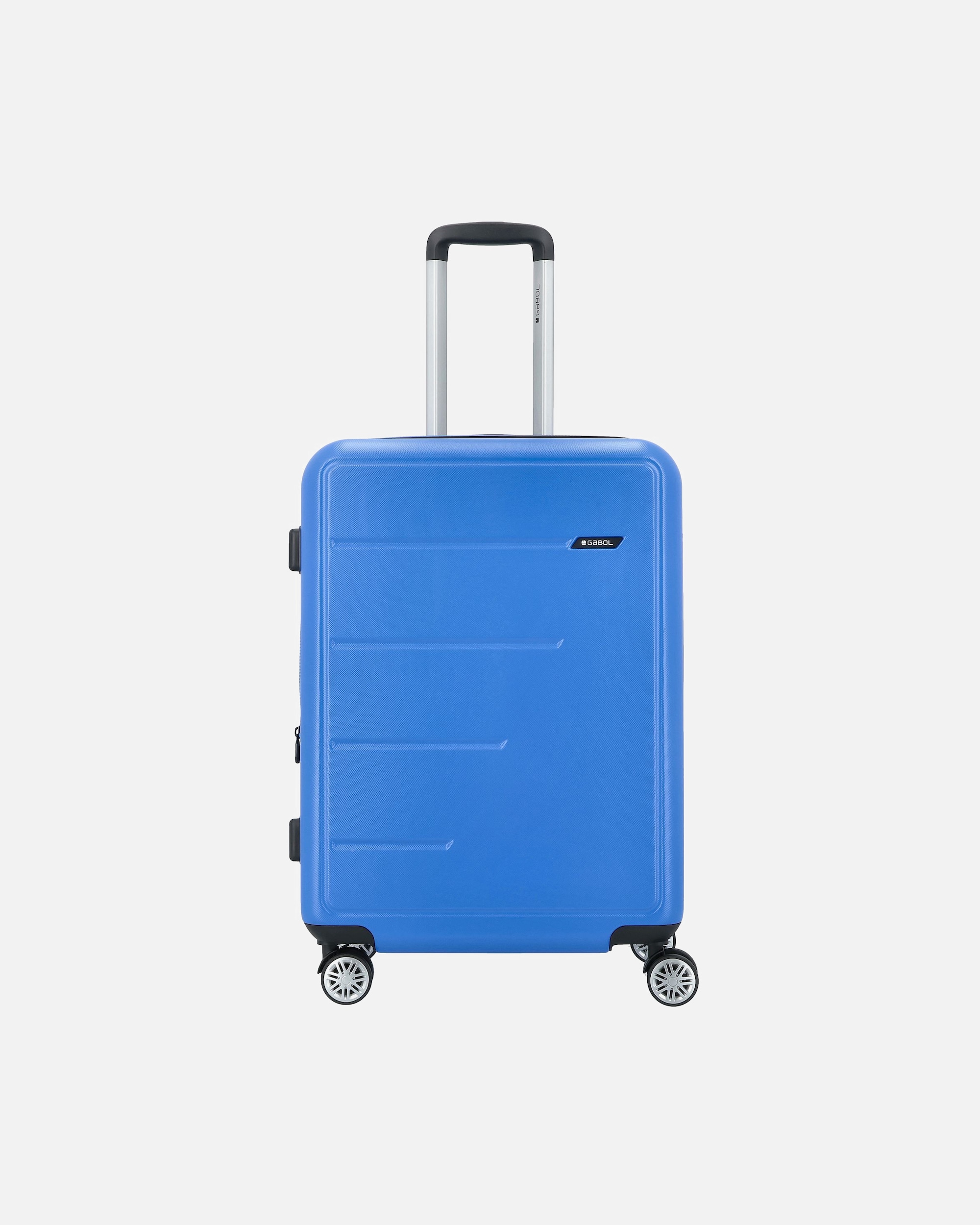 Trolley für Männlich Gabol Future Plus 4 Rollen Trolley 66 cm mit Dehnfalte celeste