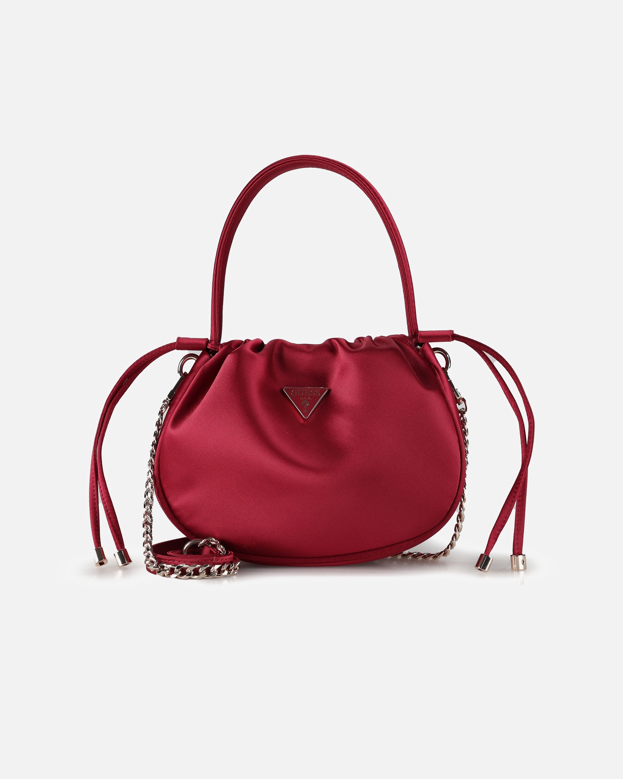 Clutch für Weiblich Guess Elsie Schultertasche dark cherry