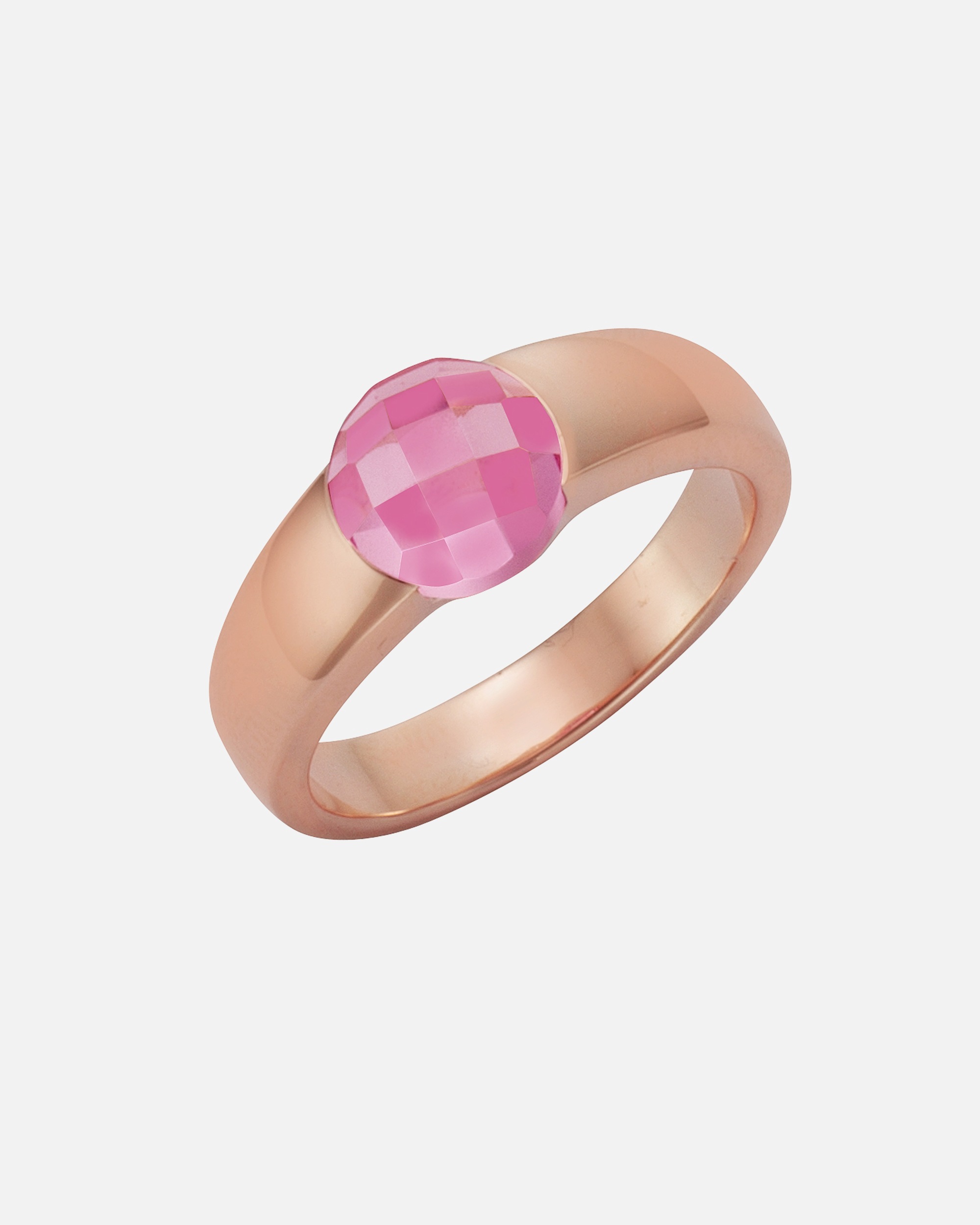 Ring für Weiblich Jamelli Ring 925/- Sterling Silber Quarz (beh.) pink 3,00ct. 058 (18,5)