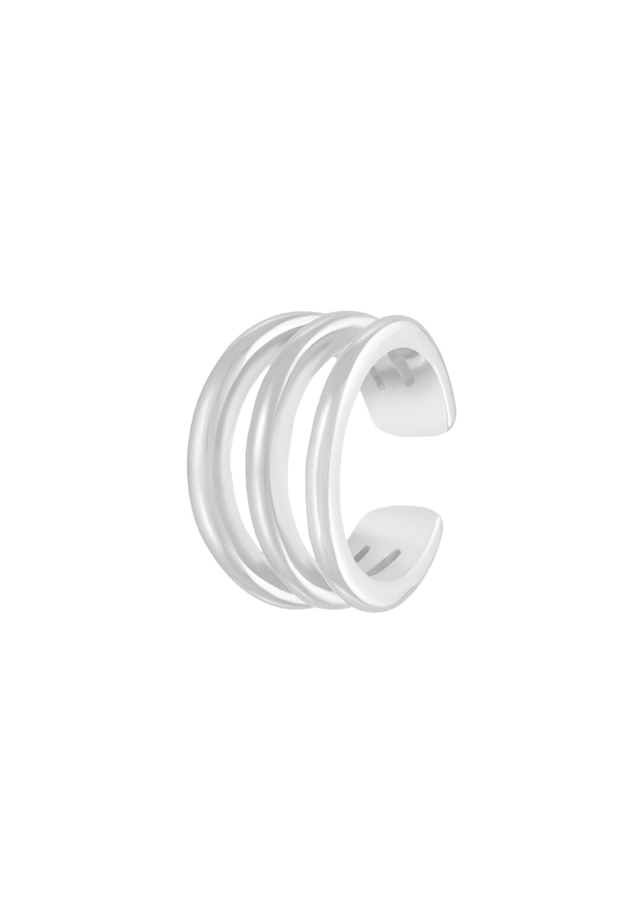 Elli Earcuff Single Modern Basis 925 Silber silberfarben Damen