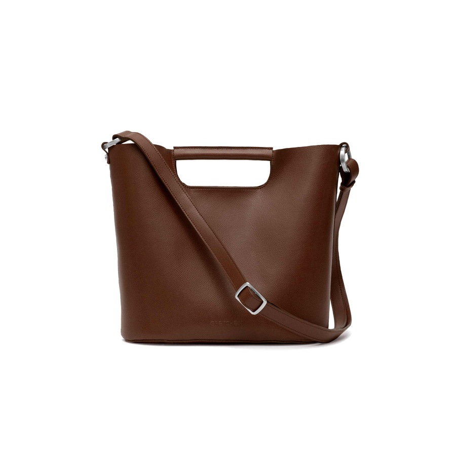 Gretchen Schultertasche Crocus Shoulderbag aus italienischem Rindsleder braun
