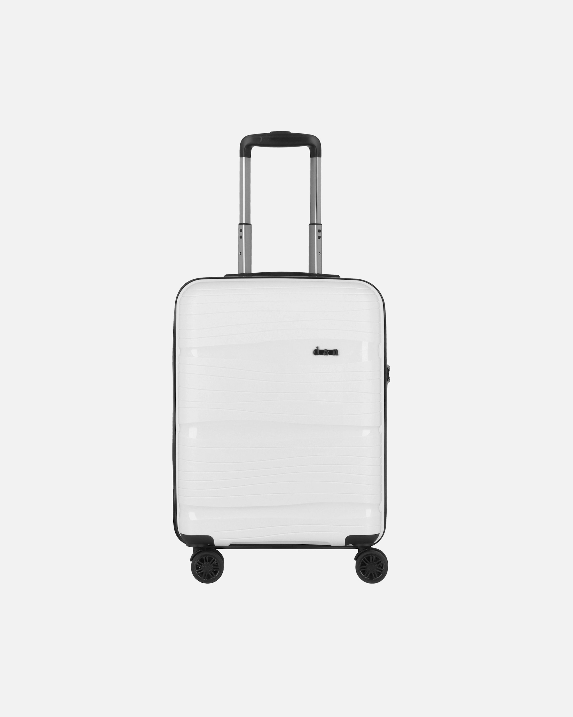 Handgepäckkoffer für Männlich d & n Travel Line 4300 4 Rollen Kabinentrolley S 55 cm weiß
