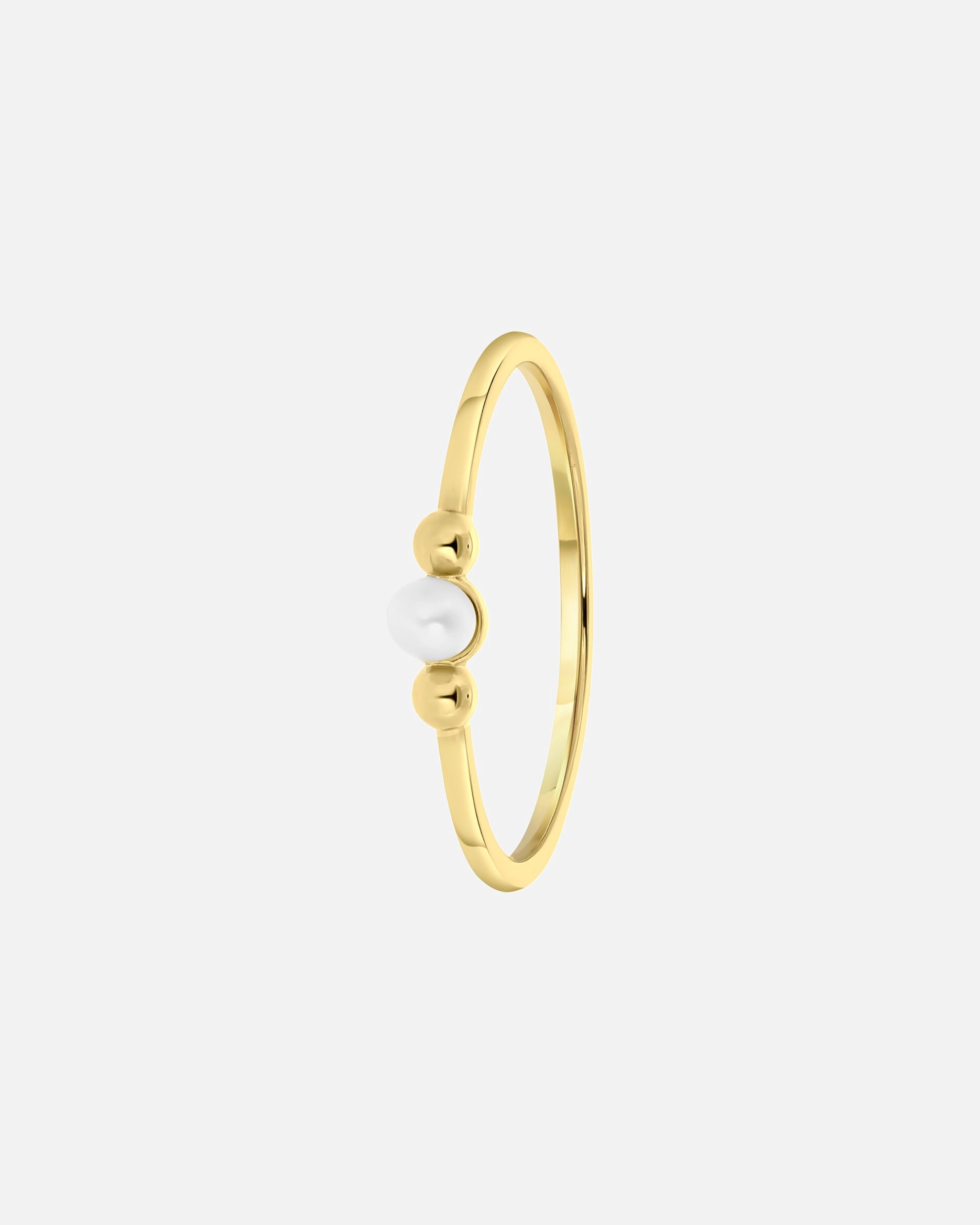 Ring für Weiblich Lucardi Ringe 925 Silber - goldfarbig 49mm
