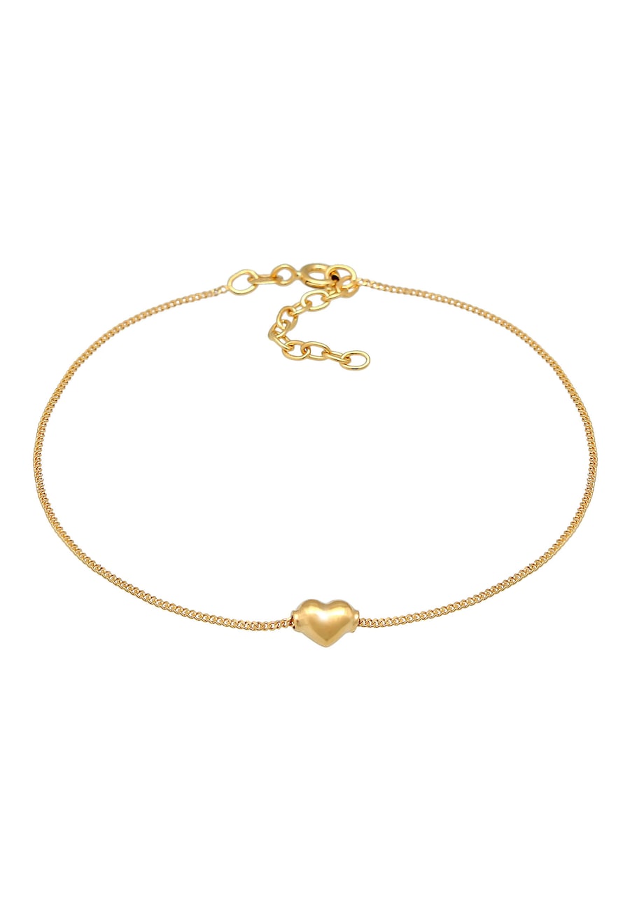 Elli Kinder Herz Liebe Hübsch 925 Silber goldfarben Damen