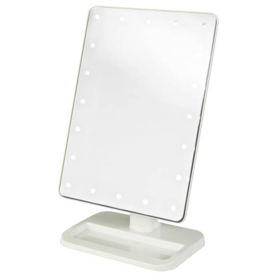 UNIQ Hollywood Classic Kosmetikspiegel mit LED-licht und Vergrößerung Weiß