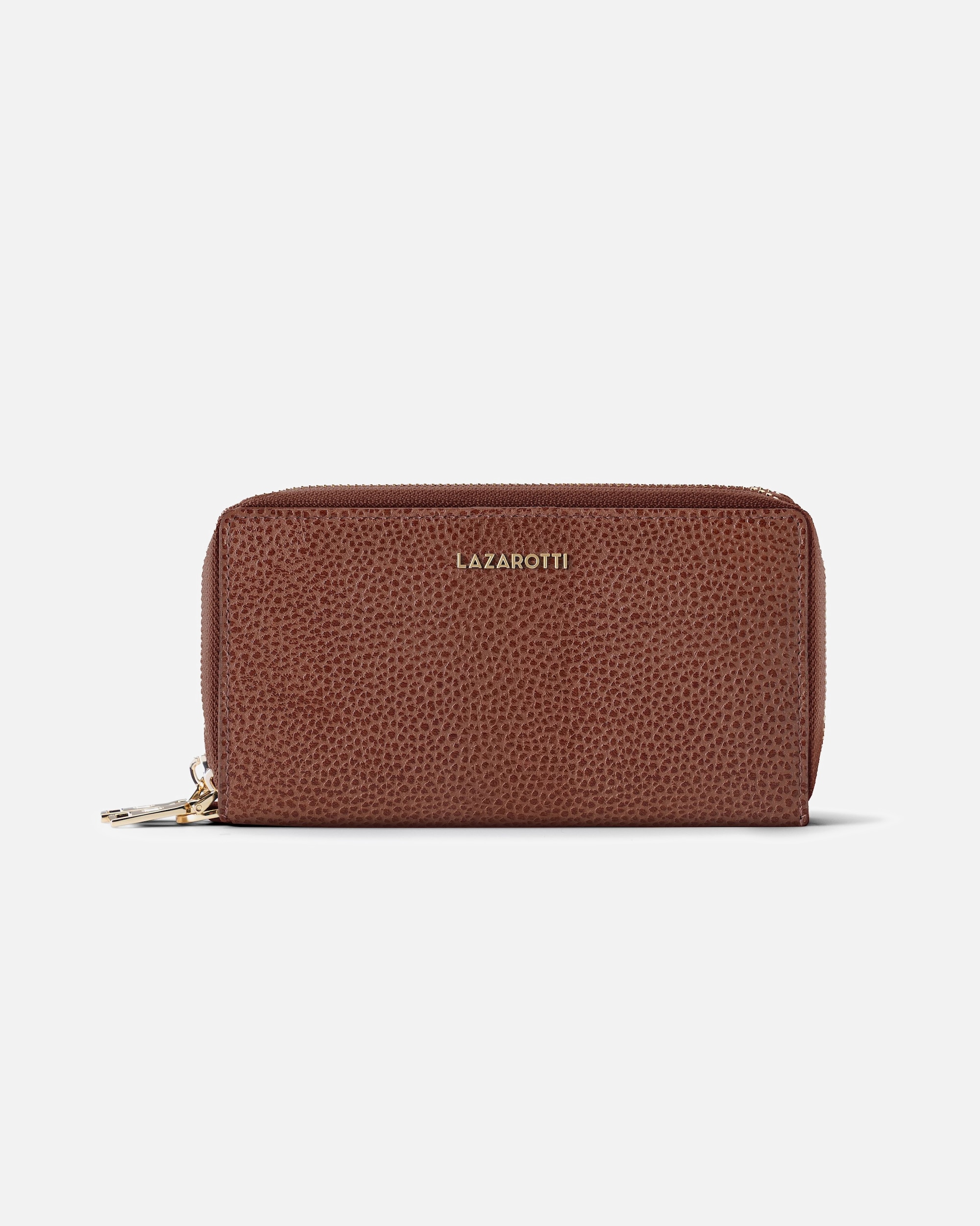 Portemonnaie für Weiblich Lazarotti Bologna Leather Damengeldbörse brown