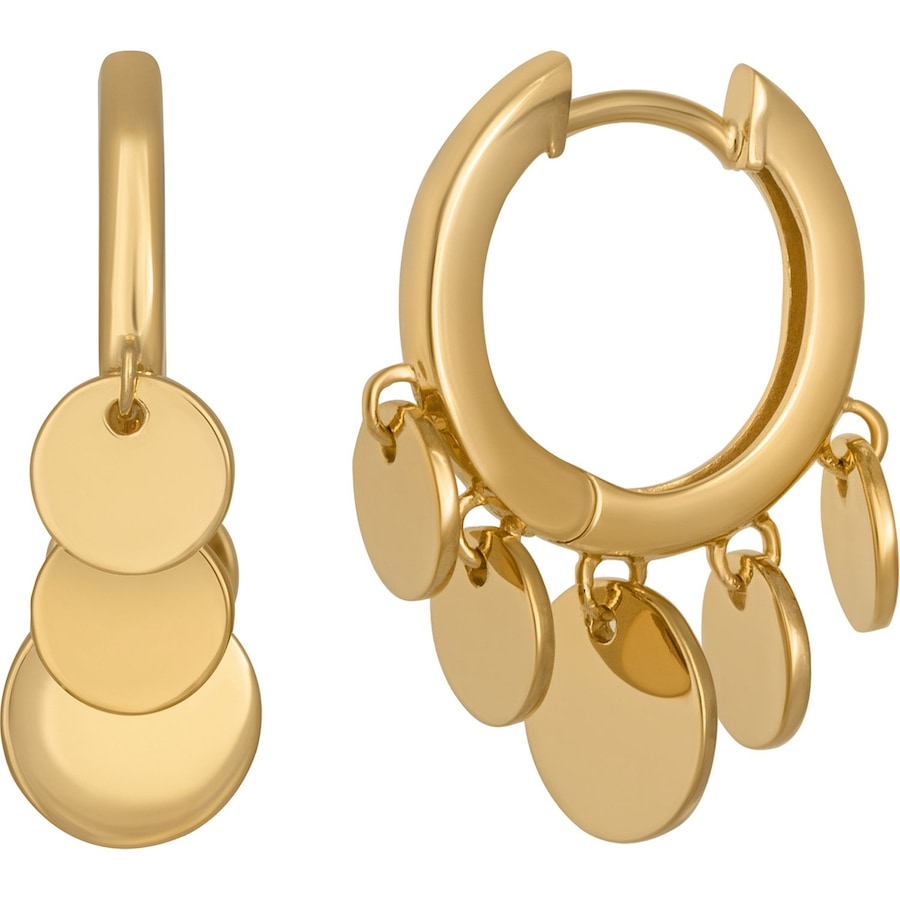 caï Creolen 925er Silber gold Weiss Damen