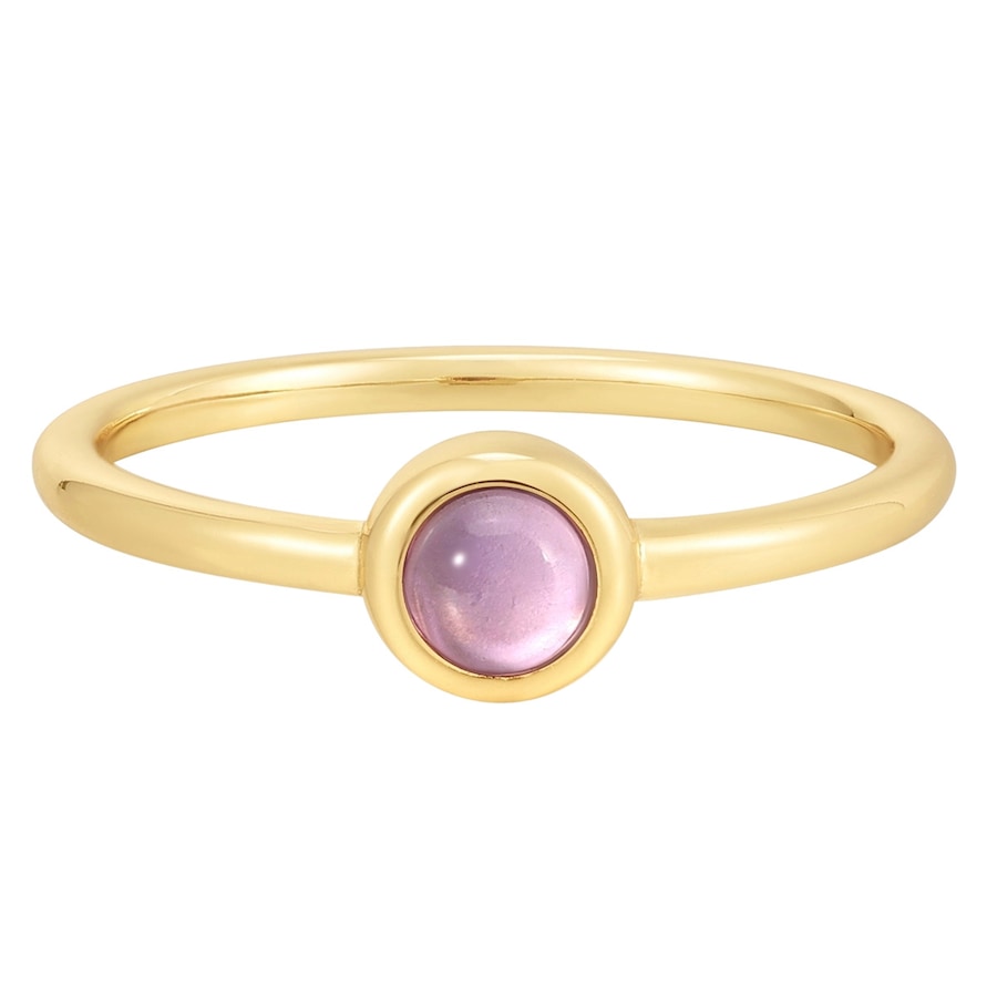 Glanzstücke München Ring aus Sterling Silber in Gelbgold mit Amethyst 52 Damen