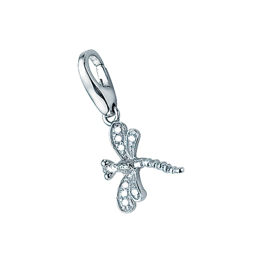 Giorgio Martello Milano Charm Libelle, Silber 925 Onesize Damen