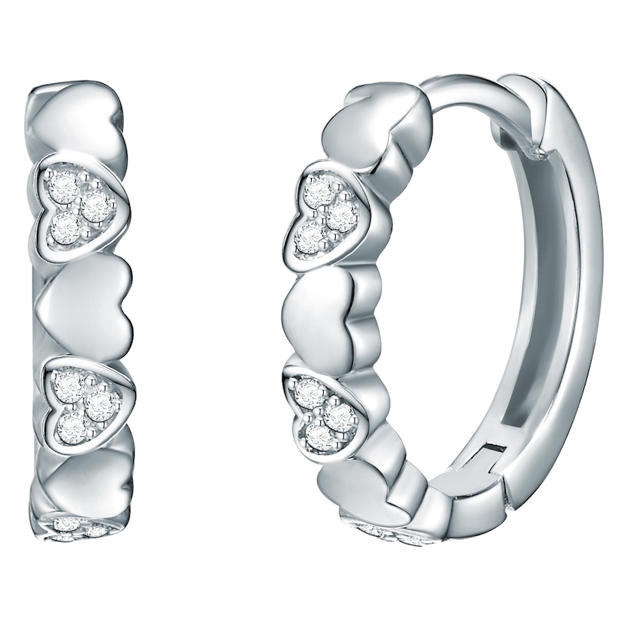 Rafaela Donata Creolen Rosévergoldet Zirkonia weiß 15,1 mm Damen