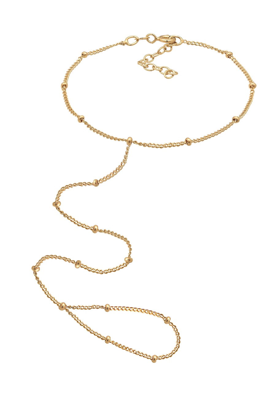 Elli Handkette Kugelkette 925er Silber goldfarben Damen