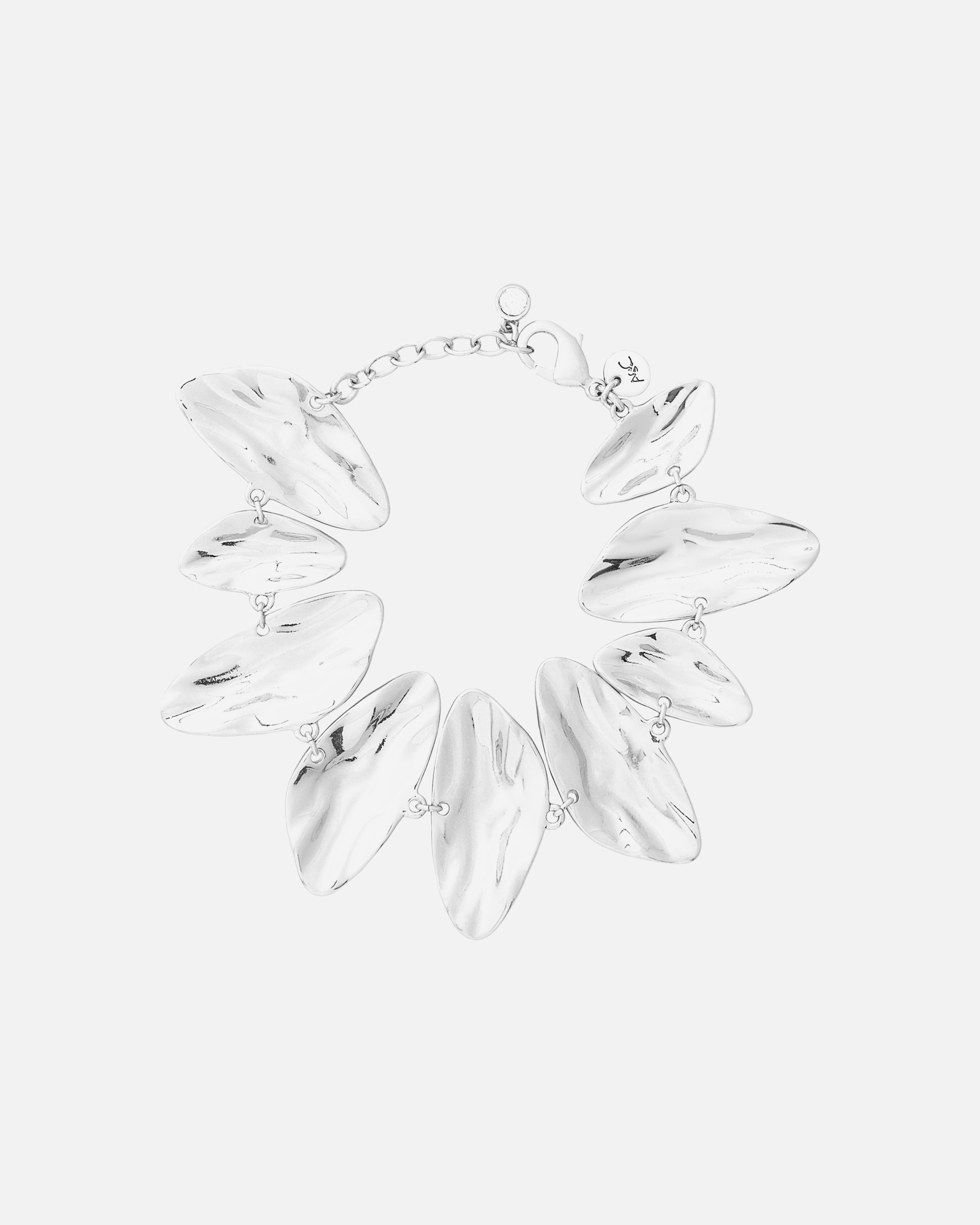 Armband für Weiblich A&C Oslo – Nordic Design Jewellery Default Brand Line Armband 'Swells Silver' silver