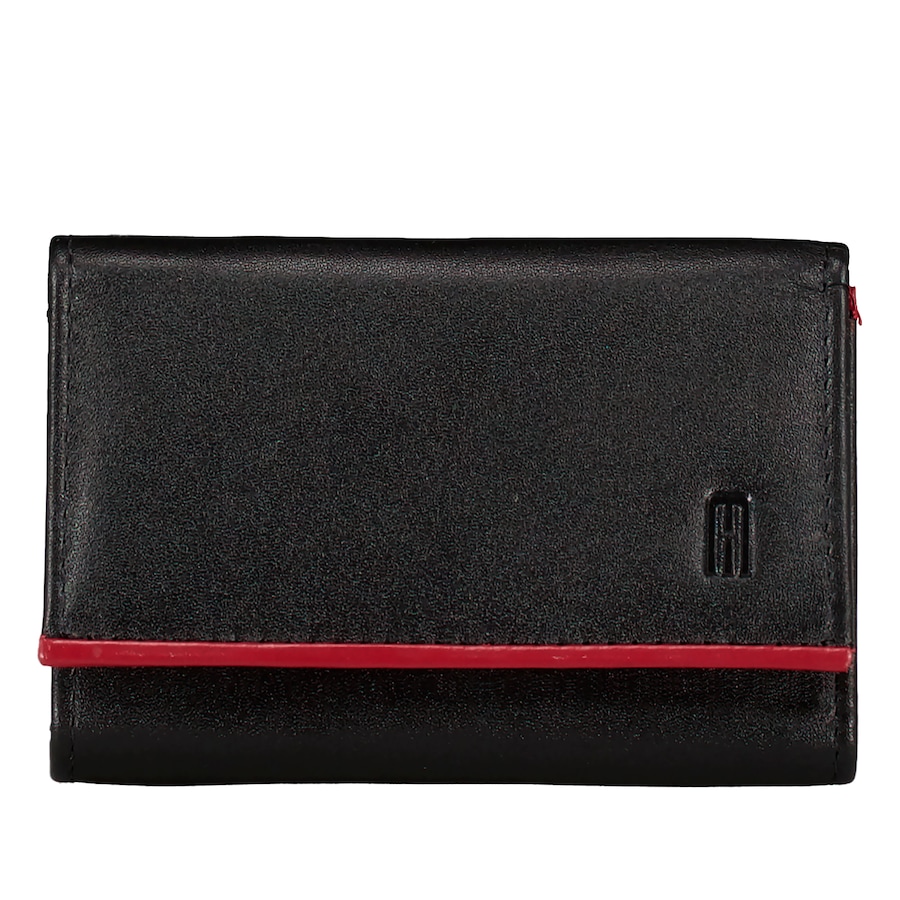 Hausfelder Manufaktur Geldbörse Multicolor Schwarz Rot Damen