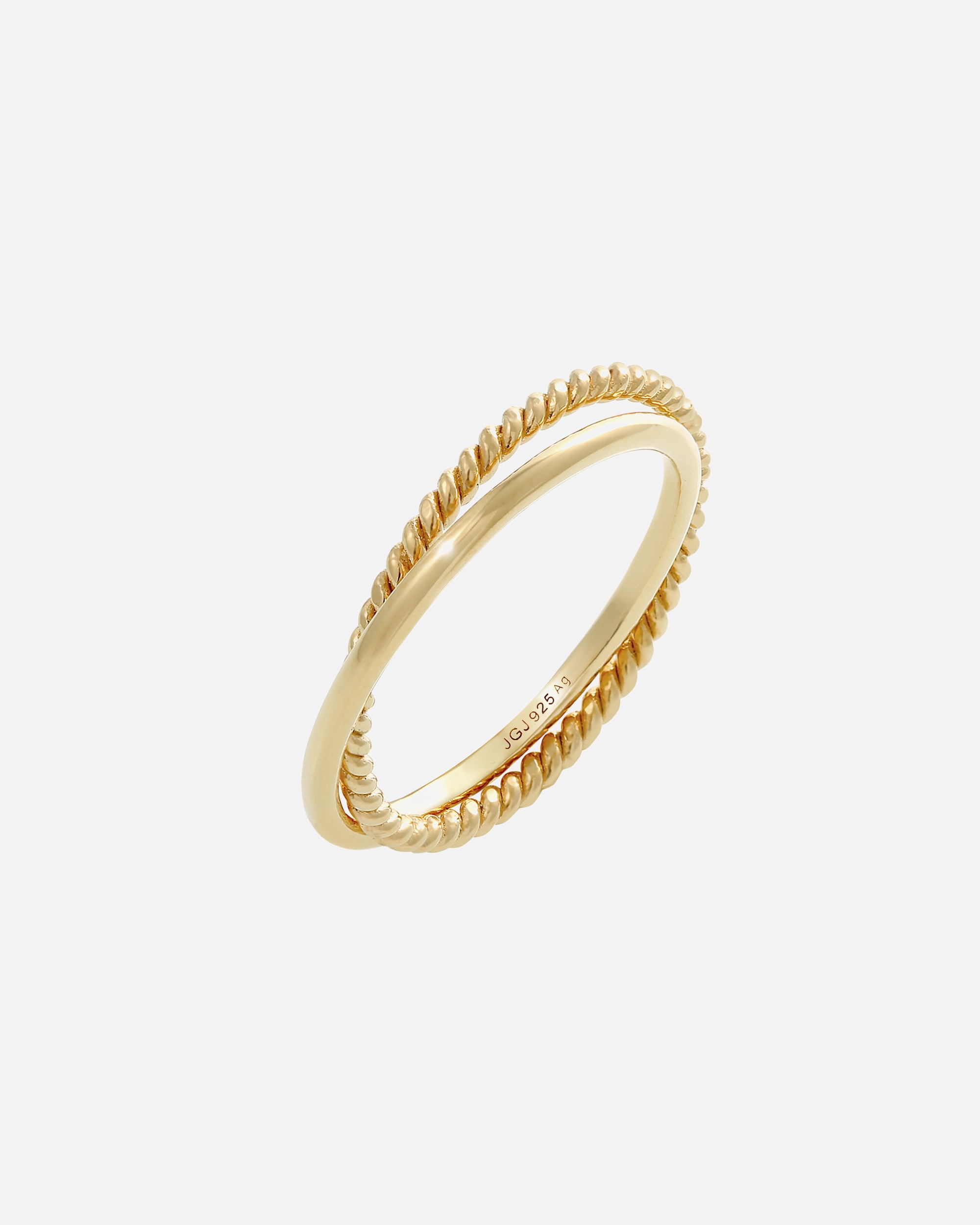 Ring für Weiblich Elli Wickelring Klassik Fein Gedreht 925 Silber 54