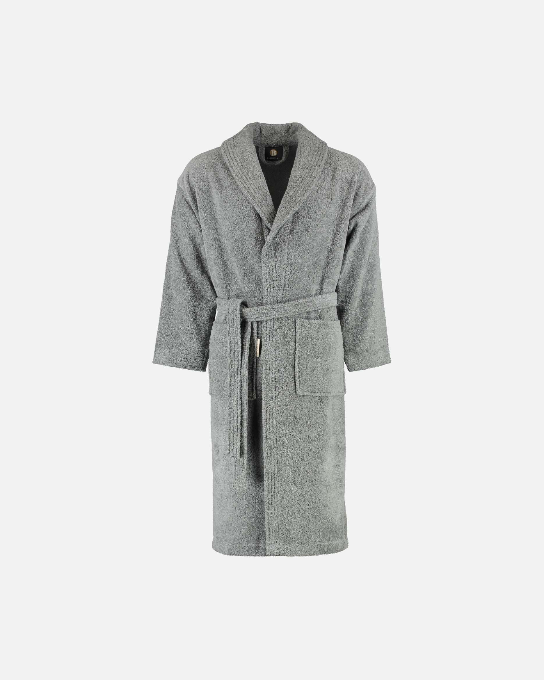 Bademantel für Unisex Rhomtuft Rhomtuft Bademäntel unisex Schalkragen Sir & Lady kiesel - 85 L
