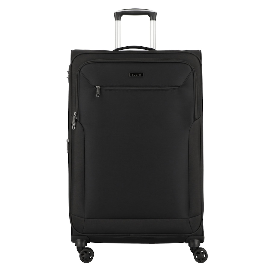 d & n Travel Line 6874 4-Rollen Trolley 76 cm schwarz Schwarz Herren