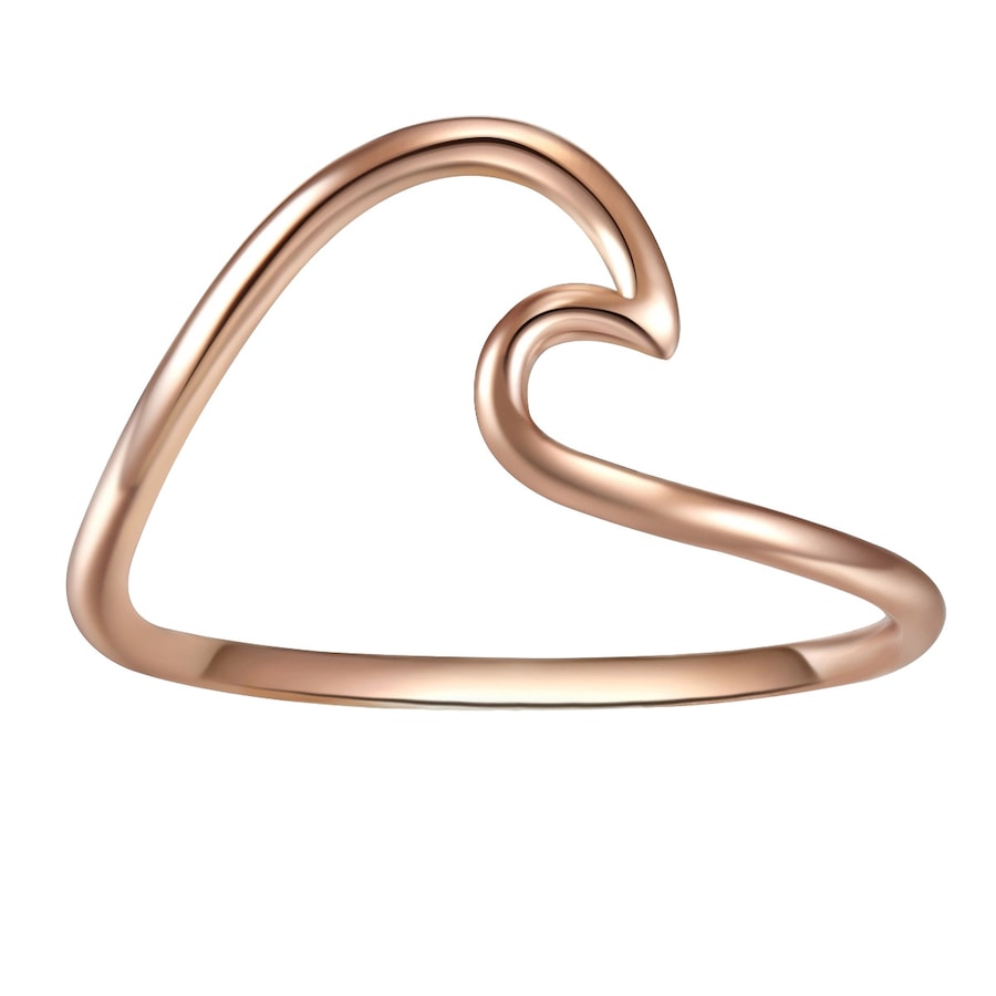 Glanzstücke München Ring Welle Sterling Silber in Roségold 52 Damen