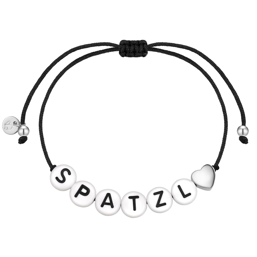 Glanzstücke München Armband Herz/SPATZL aus Sterling Silber in silber 15,0 - 22,0 cm, flexibel einstellbar Damen