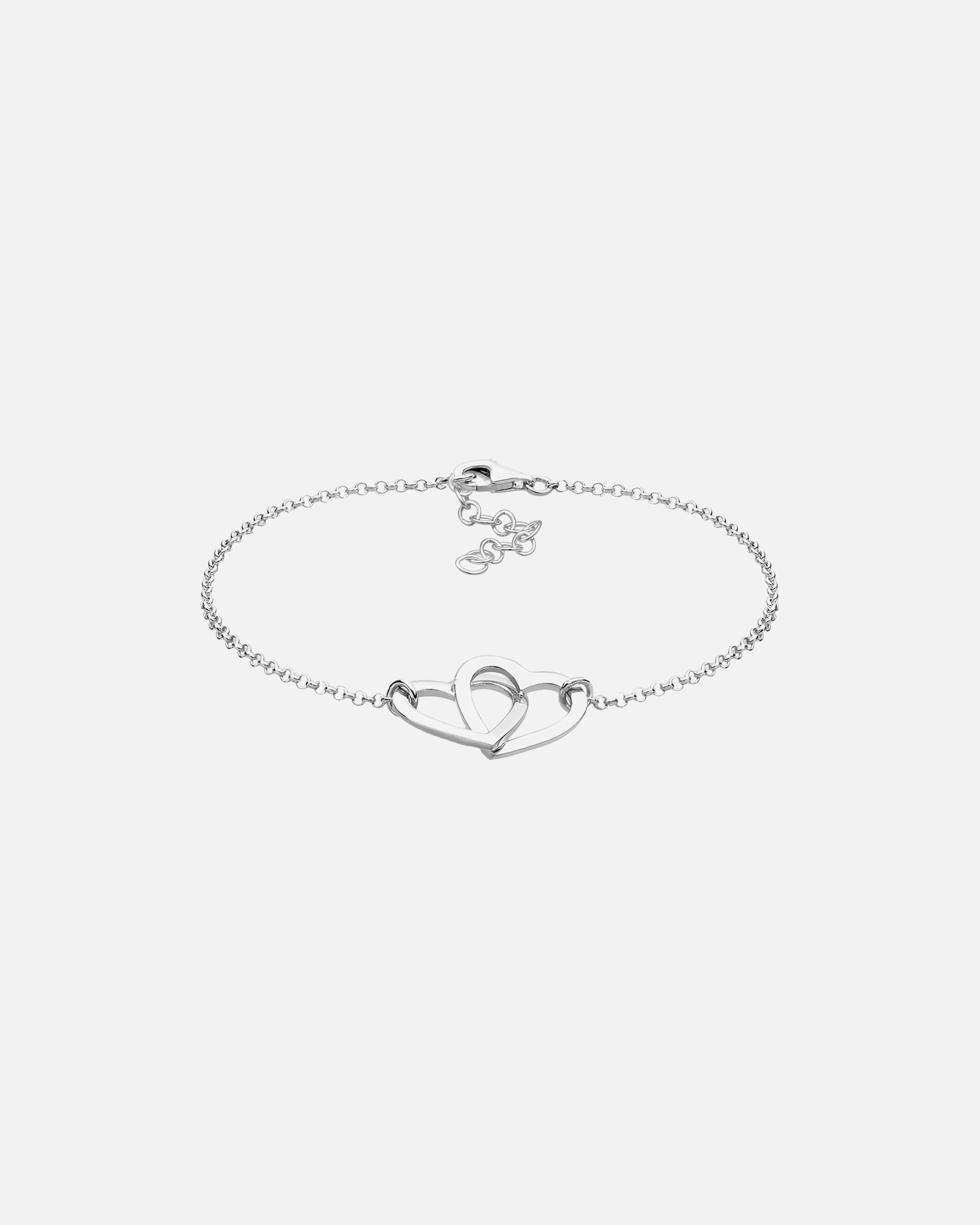 Armband für Weiblich Elli Herz Symbol Klassisch 925 Sterling Silber 18
