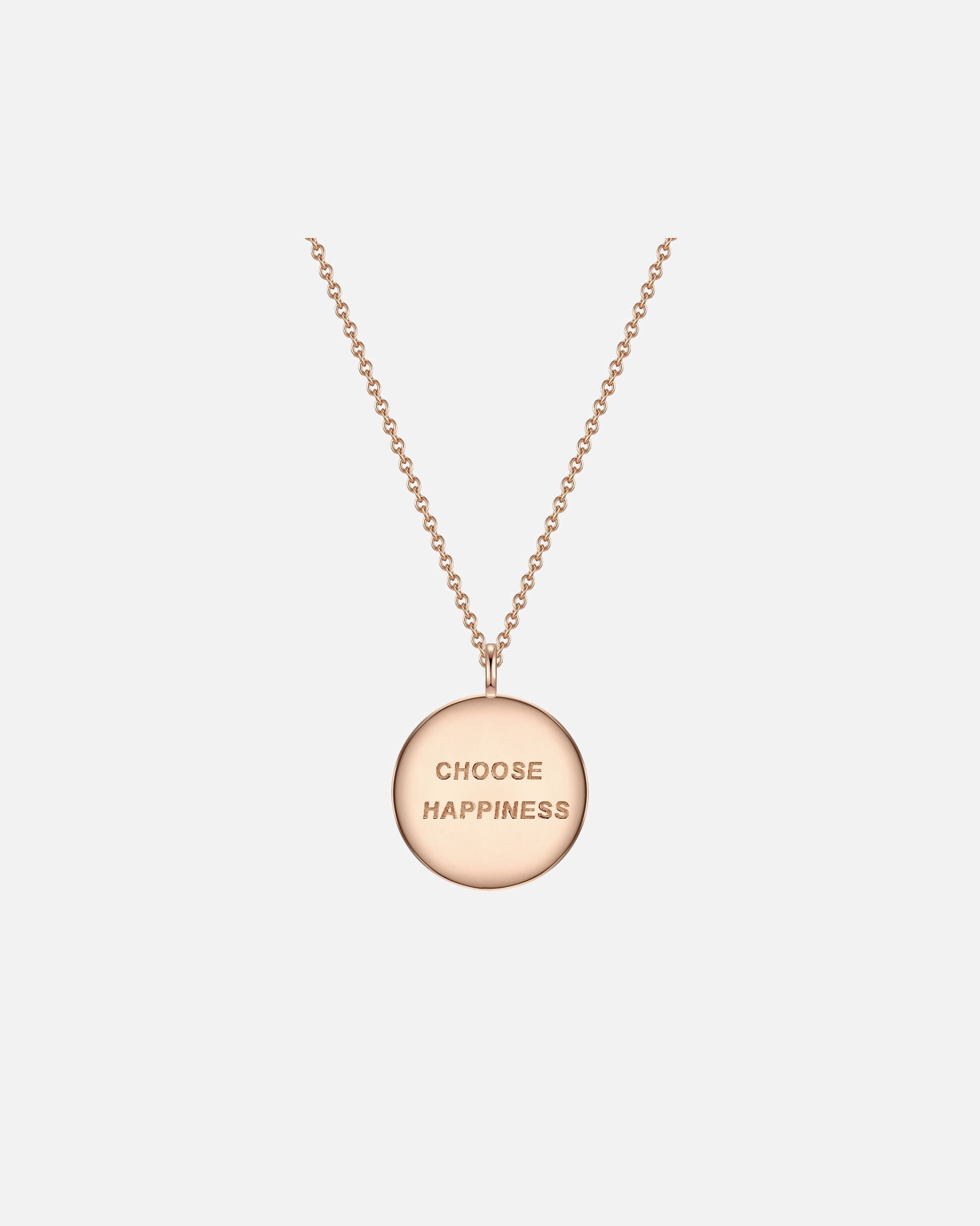 Halskette für Weiblich Glanzstücke München Halskette Choose happiness Sterling Silber in Roségold 40,0 cm Basiskette + 5,0 cm Verlängerung