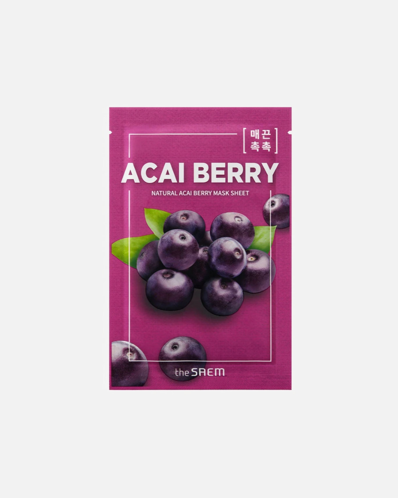 Tuchmaske für Unisex The SAEM Natural Acai Berry Mask Sheet 21 ml