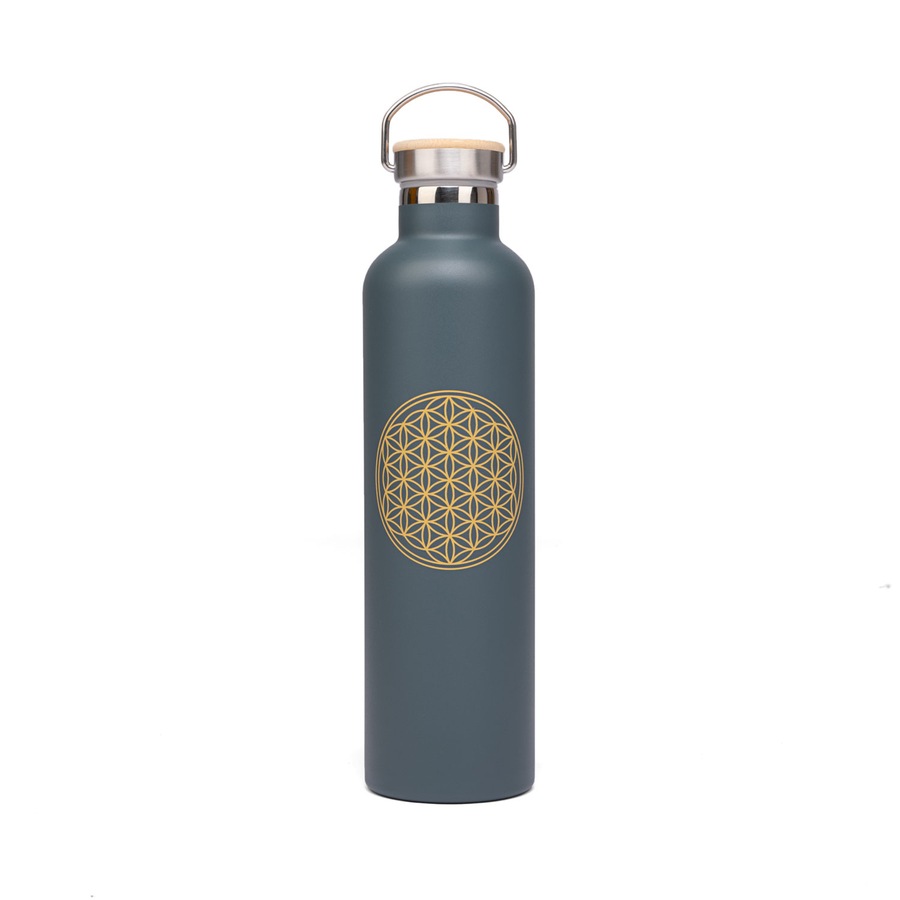 bodhi Isolier-Trinkflasche 1l, Edelstahl anthrazit