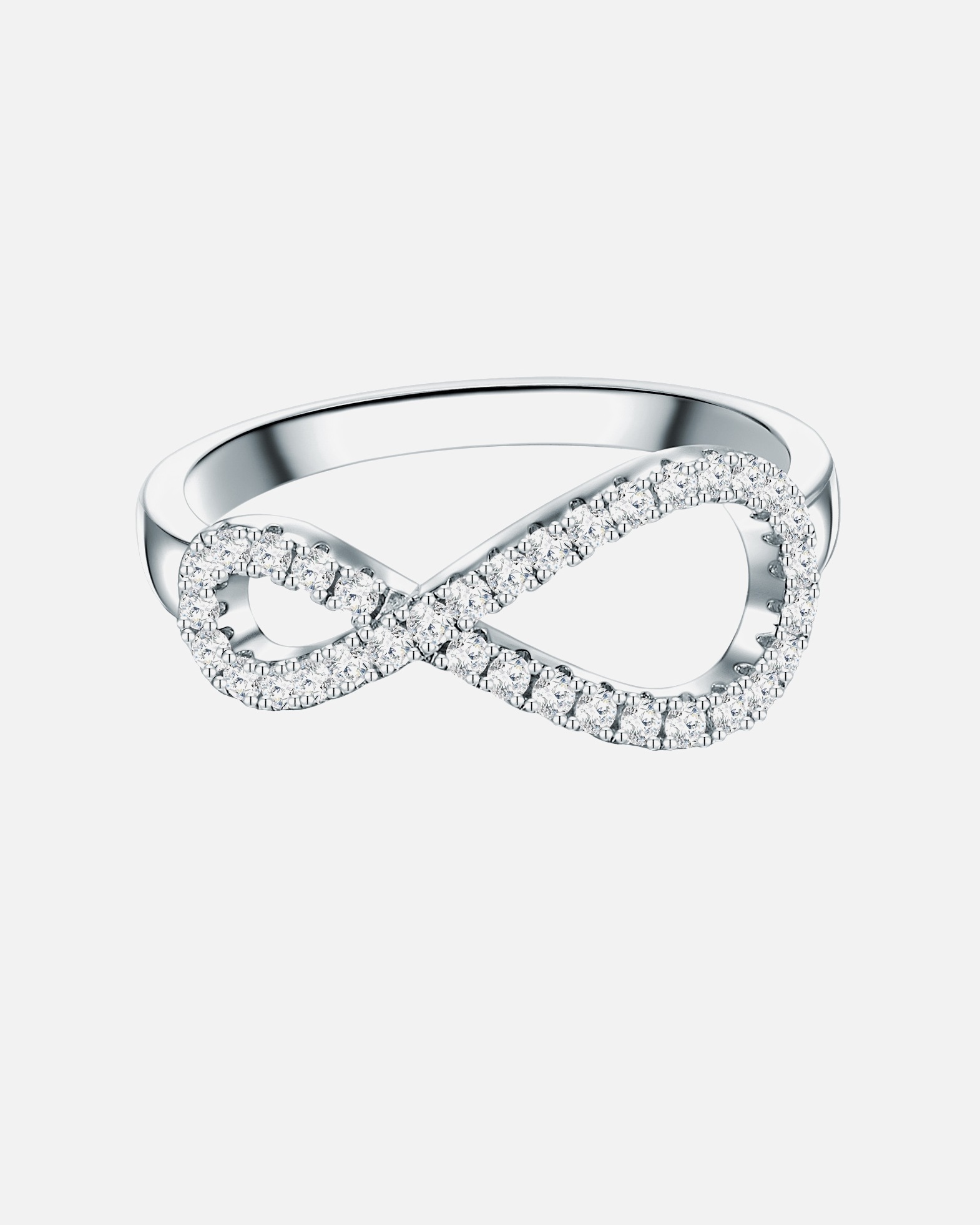 Ring für Weiblich Trilani Ring Sterling Silber Zirkonia in Silber 48