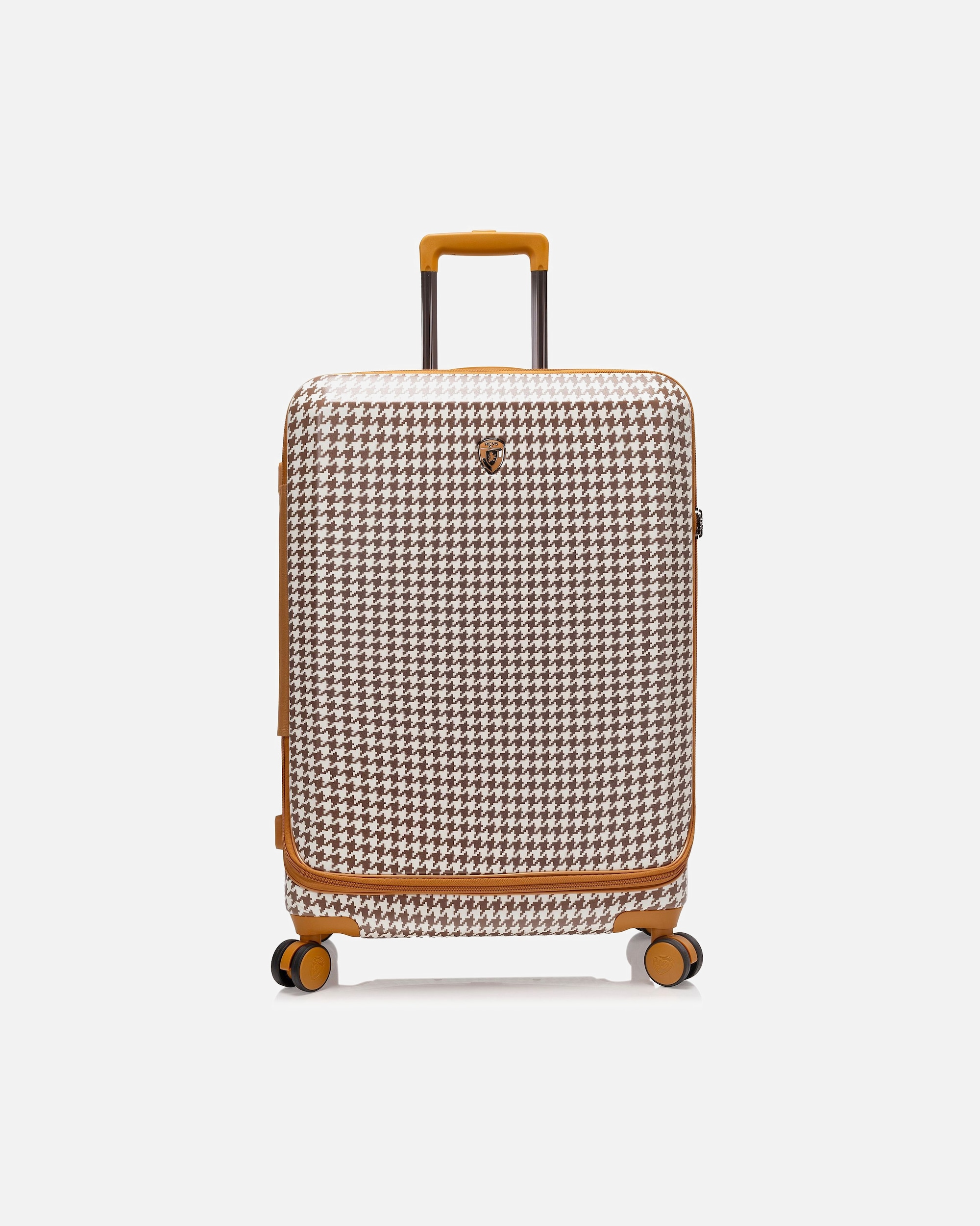 Koffer für Männlich Heys EZ Fashion 4 Rollen Trolley M 66 cm mit Dehnfalte brown houndstooth