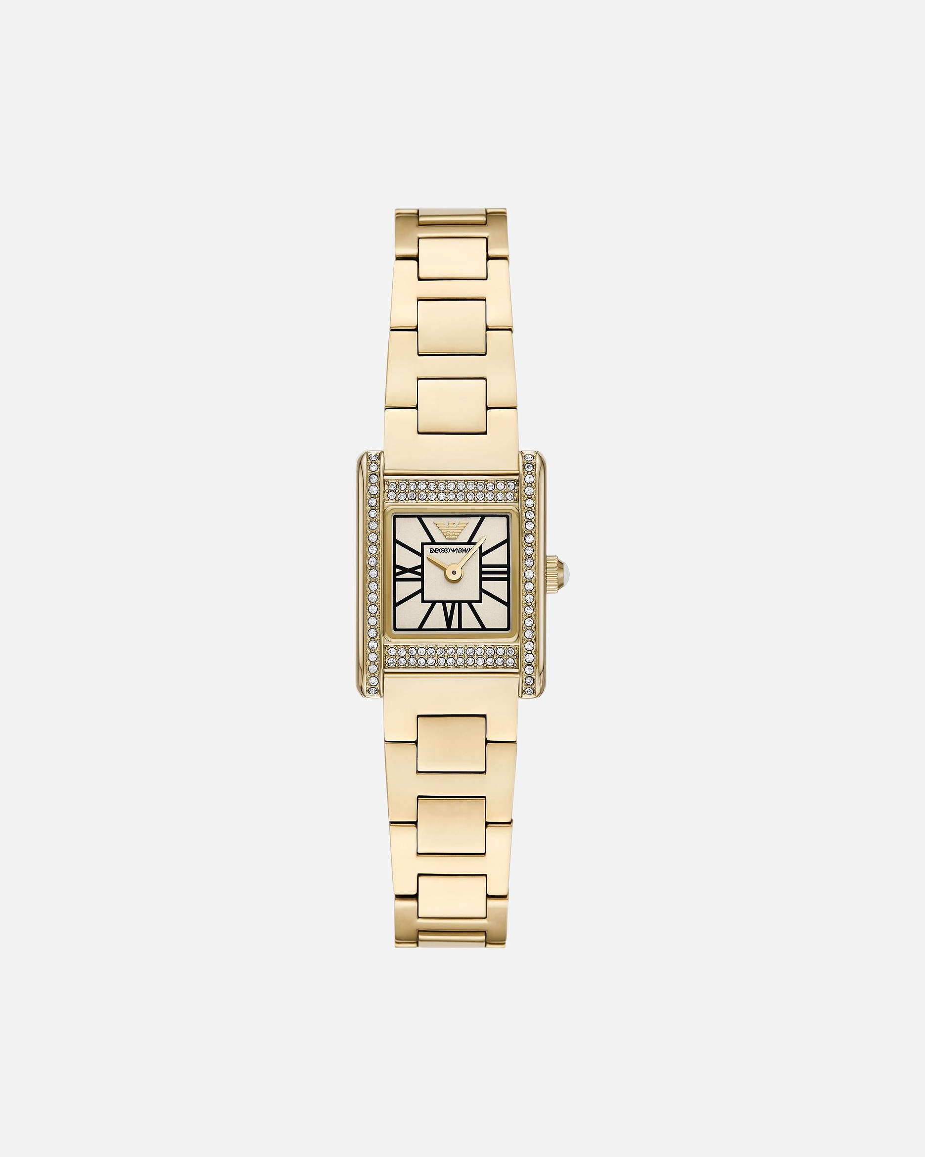 Uhr für Weiblich Emporio Armani Damenuhr Edelstahl gold