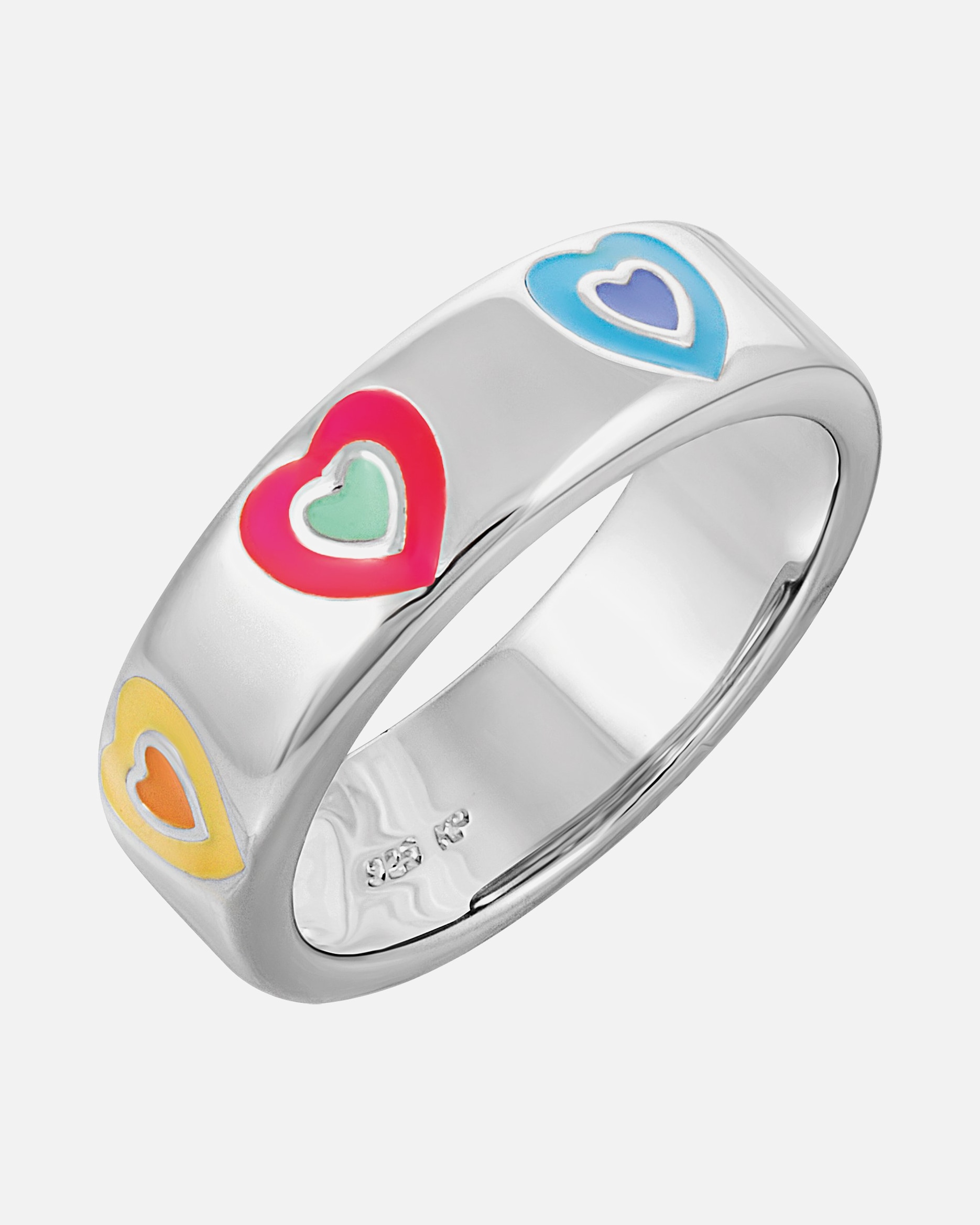 Ring für Weiblich caï Damenring 925er Silber, Emaille 60