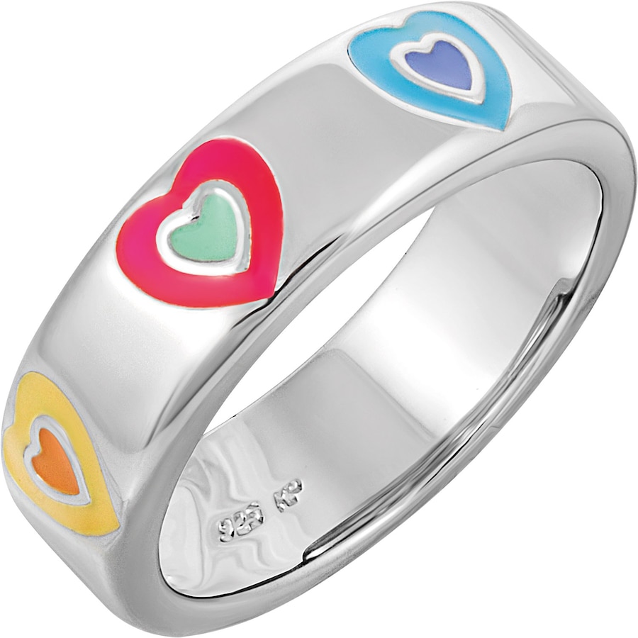 caï Damenring 925er Silber, Emaille 58 Damen