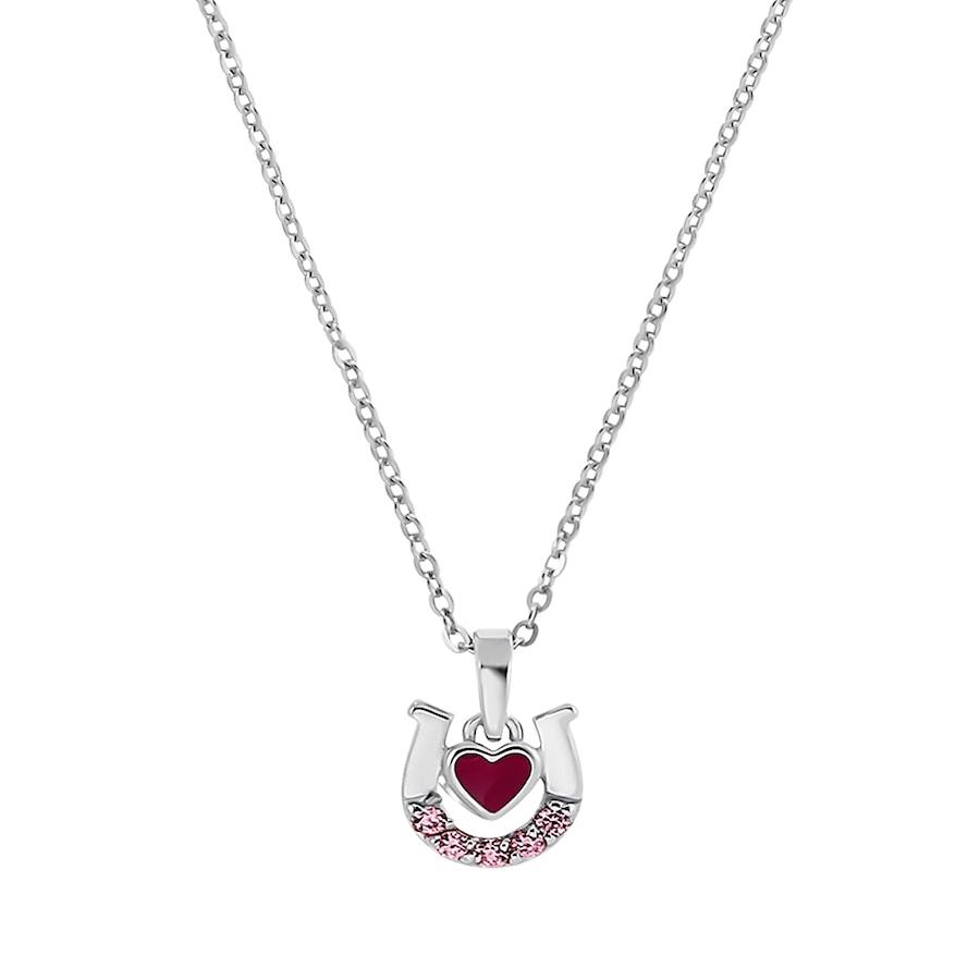 amor Kette mit Anhänger Rosa Damen