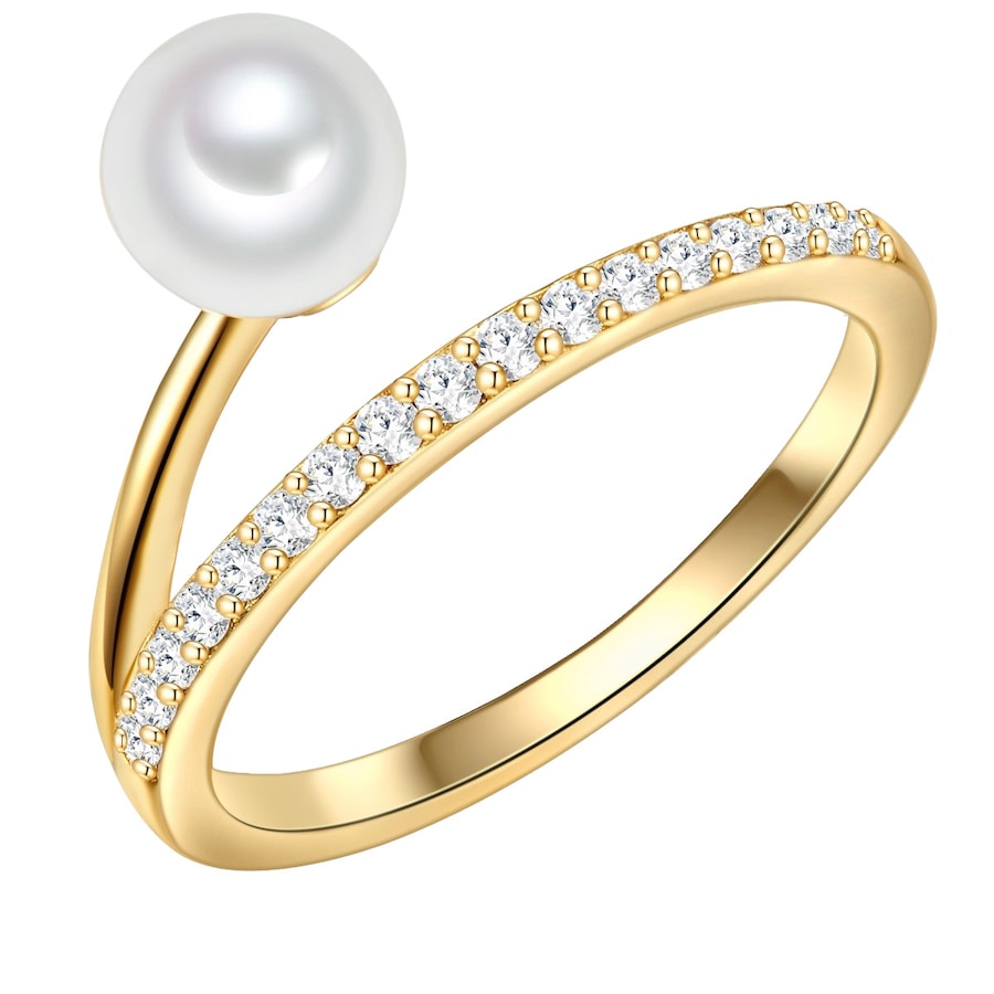 Valero Pearls Damenring 925er Silber, Perle 60 Damen