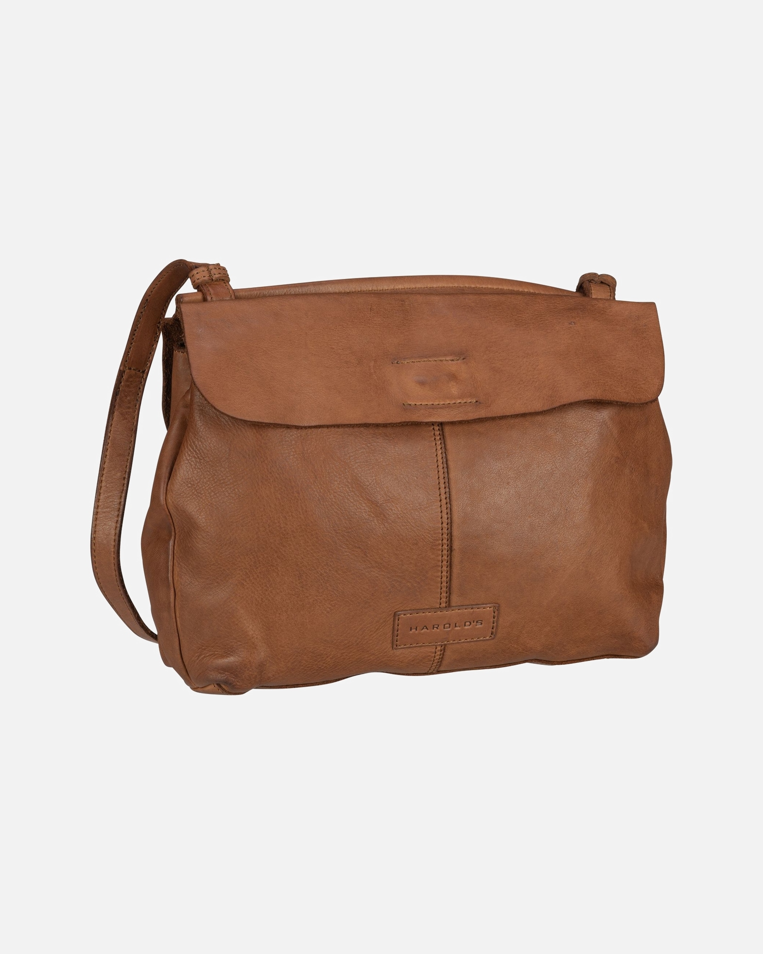 Umhängetasche für Weiblich Harold's Umhängetasche Submarine Shoulderbag flap M Cognac