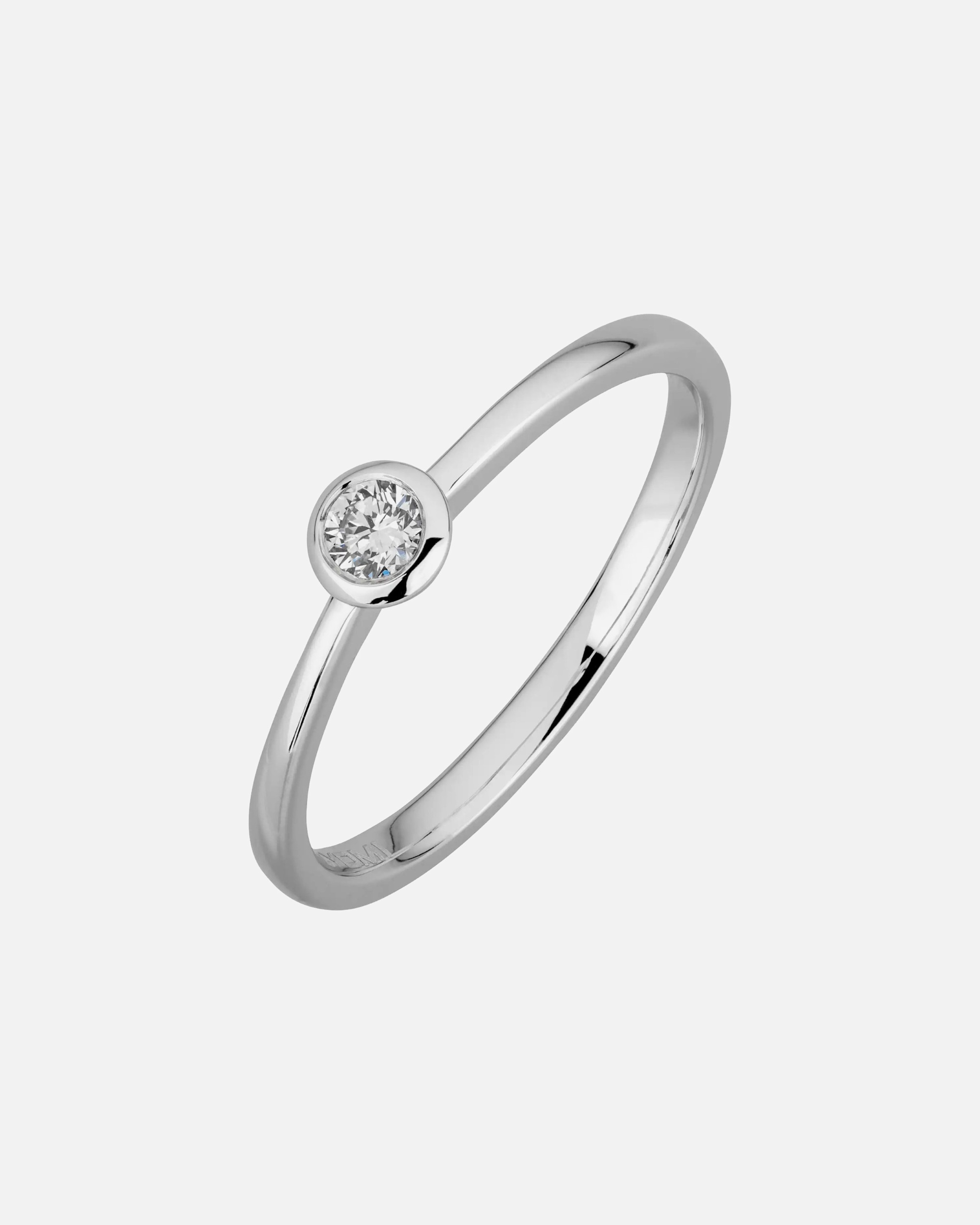 Ring für Weiblich Lyomi Default Brand Line Ring 585/- Gold Diamant Lab Grown weiß 0,10ct. 054 (17,2)