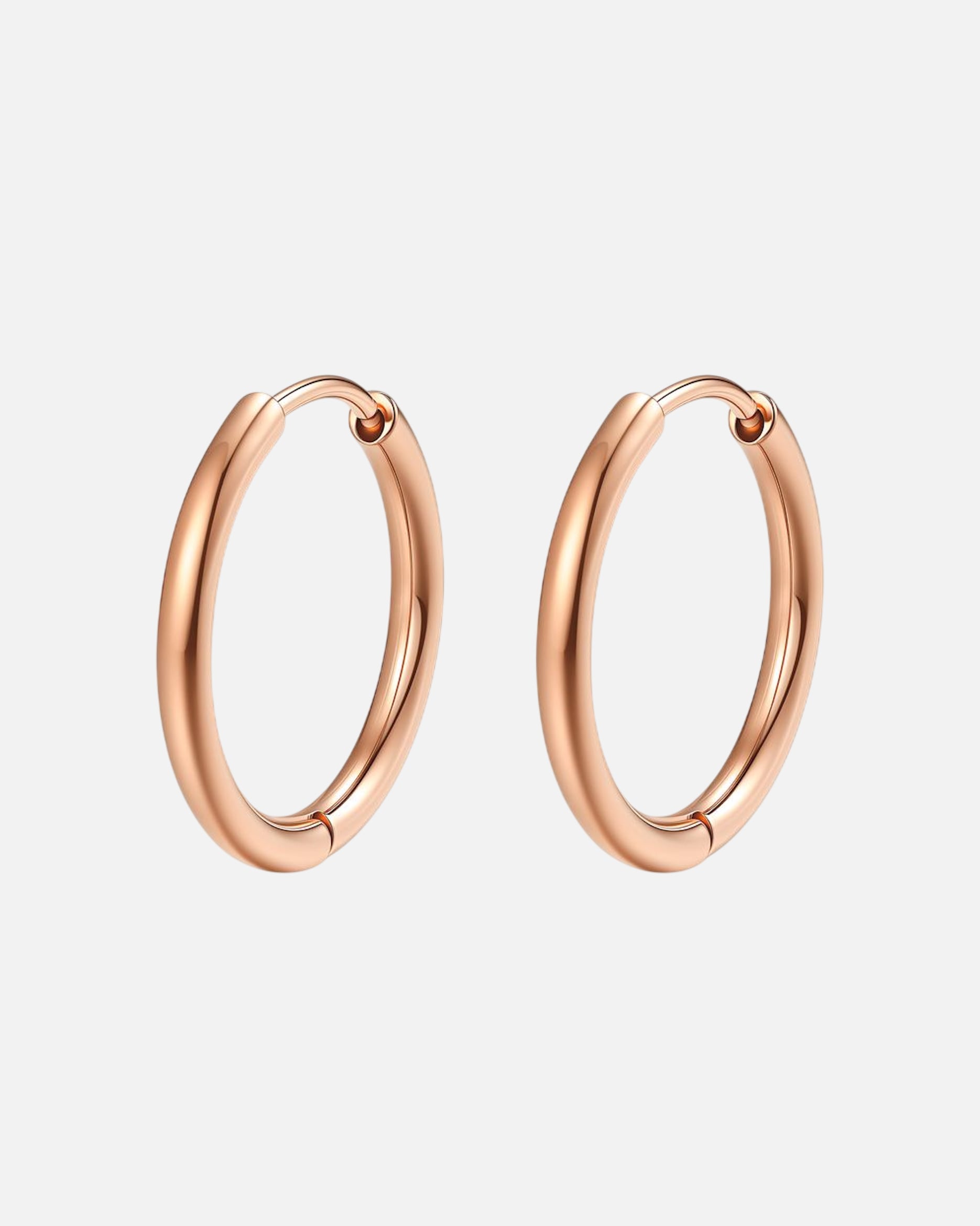 Ohrringe für Weiblich Hey Happiness Default Brand Line Klassische Creolen – 18 K vergoldet & wasserfest 12 mm