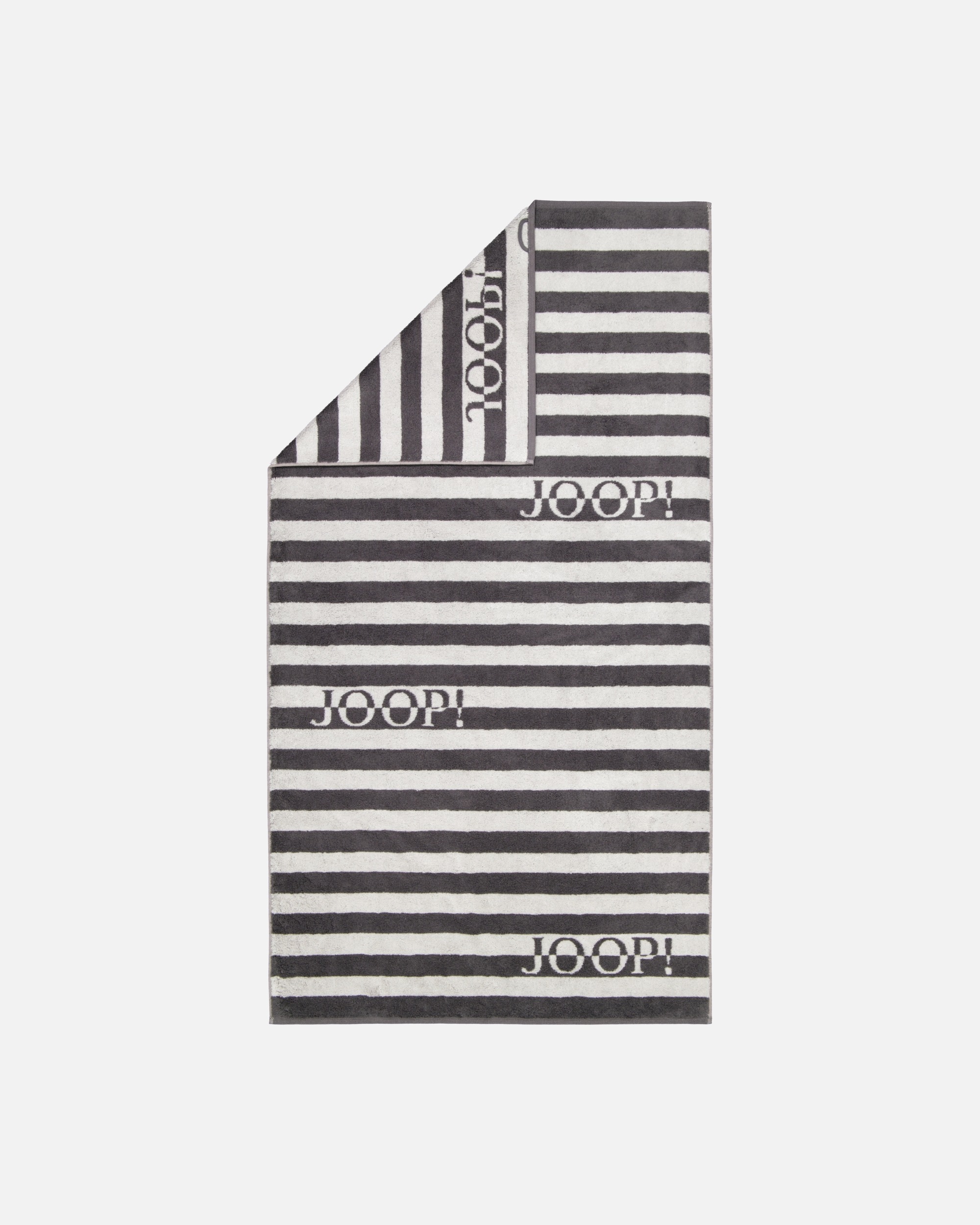 Handtuch für Unisex JOOP! JOOP! Handtücher Split Stripes 1713 Stein - 77 Duschtuch 80x150 cm