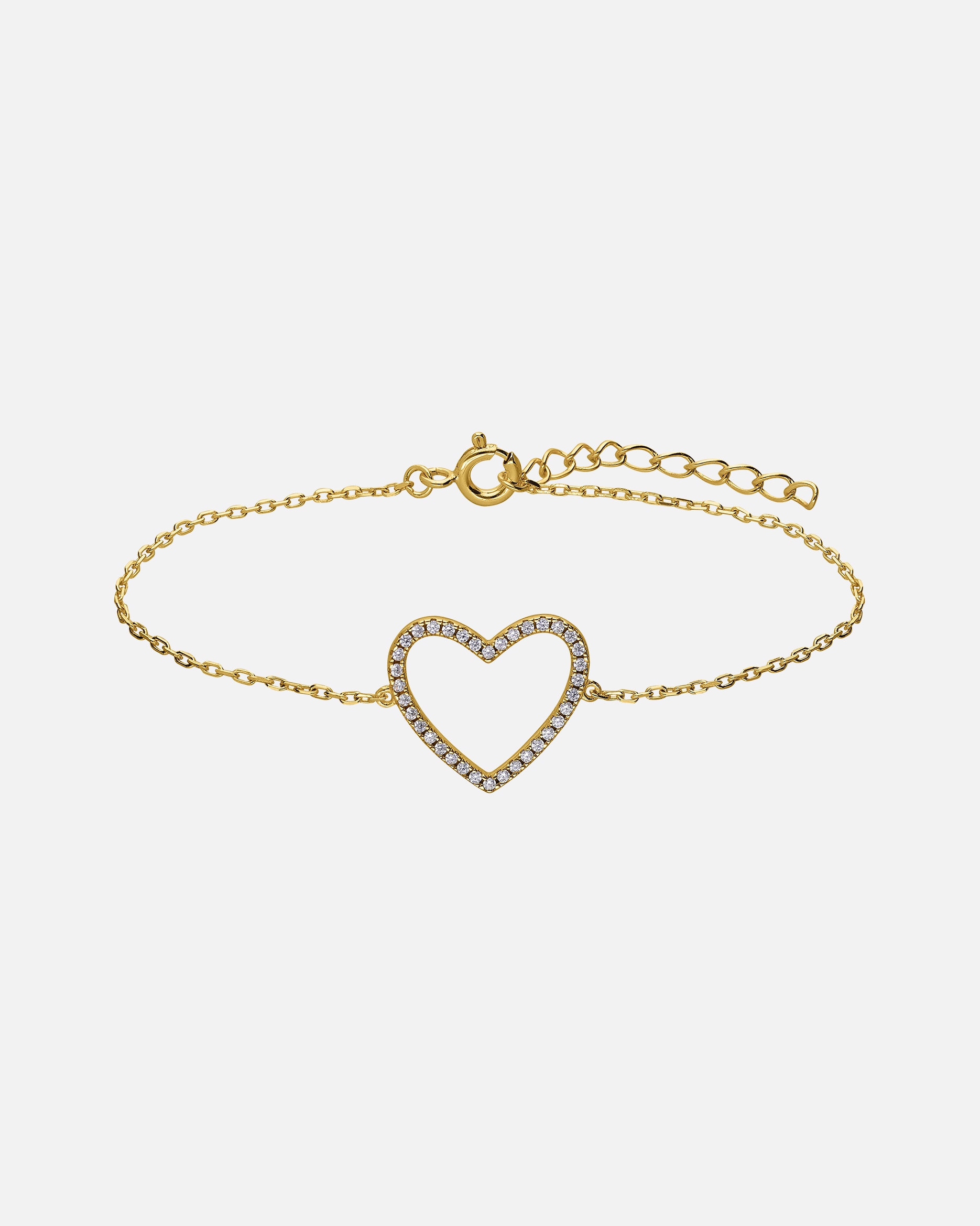 Armband für Weiblich Lucardi Armband 925 Silber 19 cm Gold