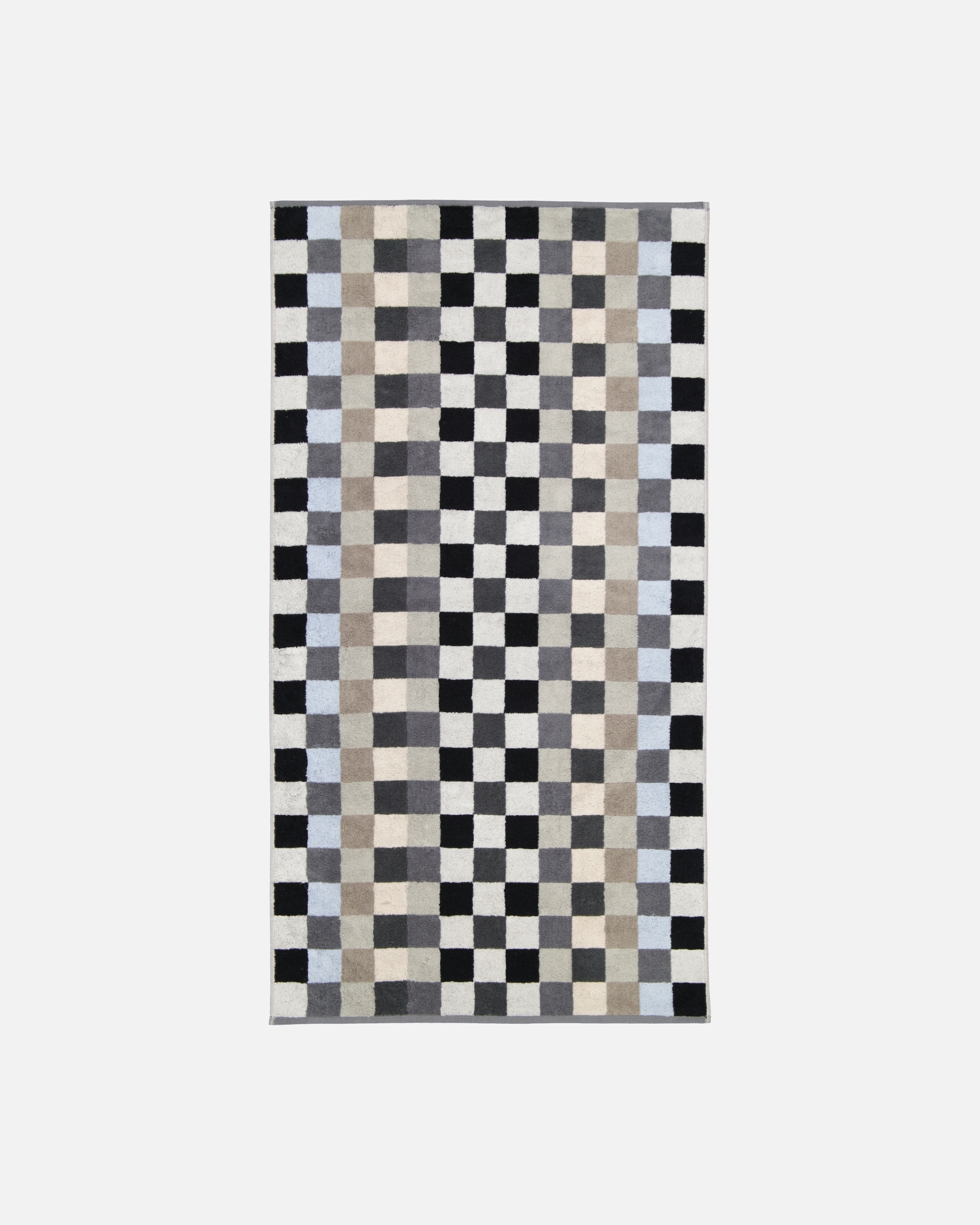 Handtuch für Unisex Cawö Cawö Handtücher Unique Karo 942 anthrazit - 77 Duschtuch 70x140 cm