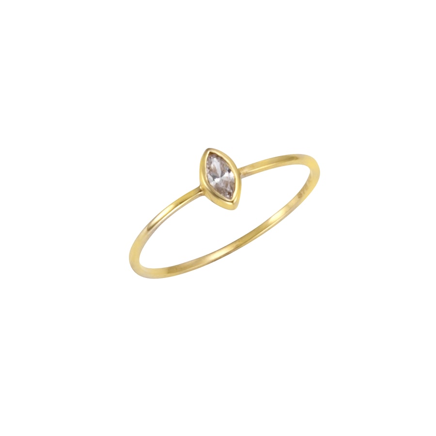 Fascination by Ellen K. Ring 375/- Gold Zirkonia weiß 062 (19,7) Weiss Damen