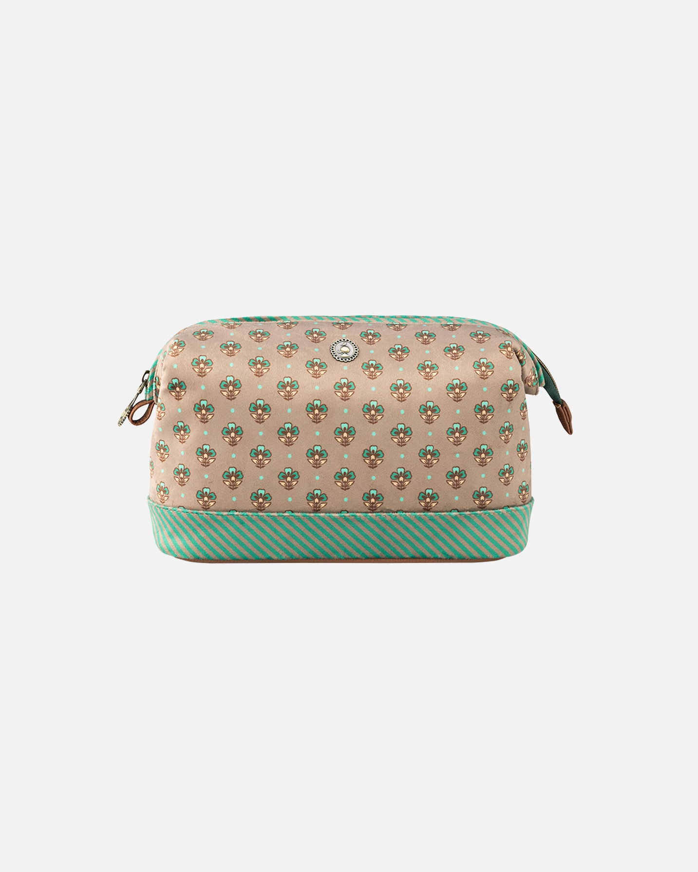 Kosmetiktasche für Unisex PIP Studio Cooper Kosmetiktäschchen Groß Jaipur Flower KHAKIGREEN
